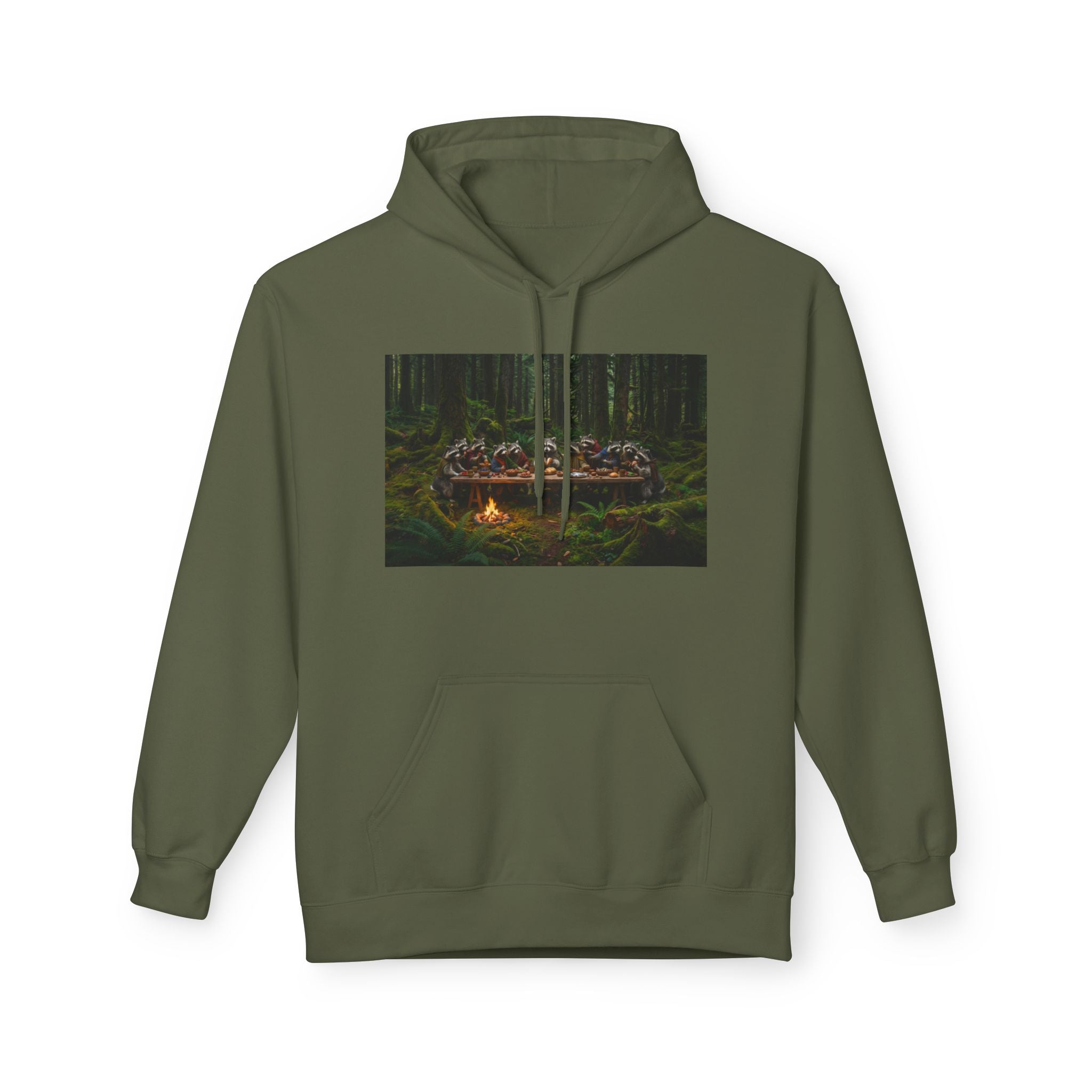 Last Supper Raccoons Hoodie | Trash Panda Coffee Merch