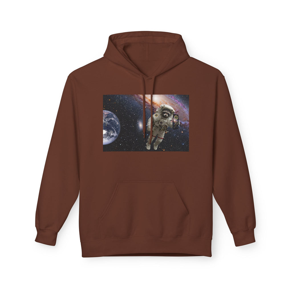 Trash Panda Coffee Logo Hoodie | Raccoon in space