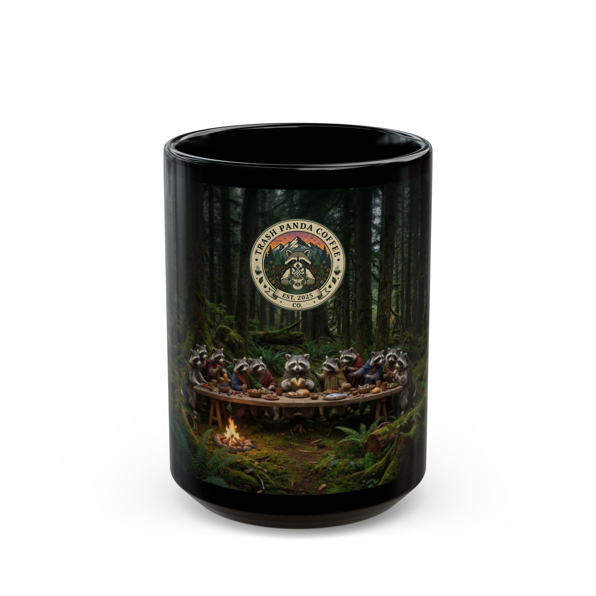 Raccoon Last Supper Mug