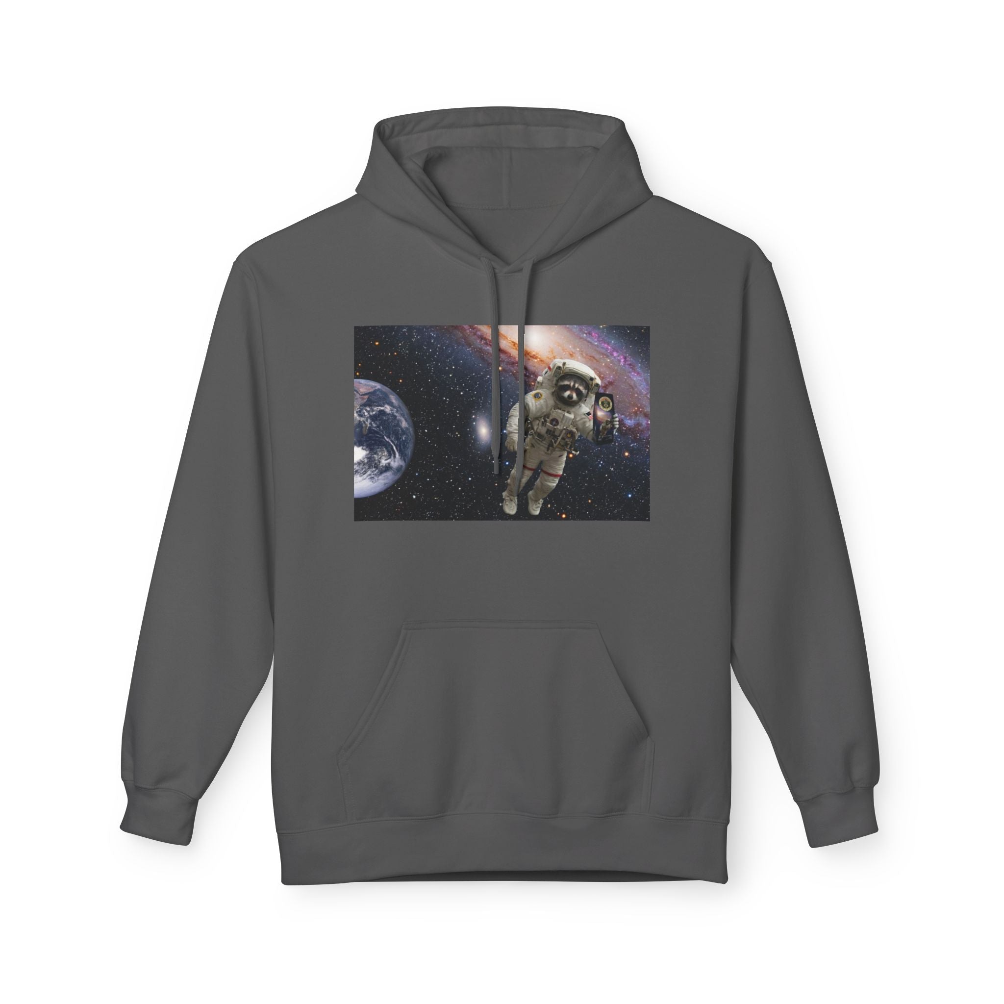 Trash Panda Coffee Logo Hoodie | Raccoon in space
