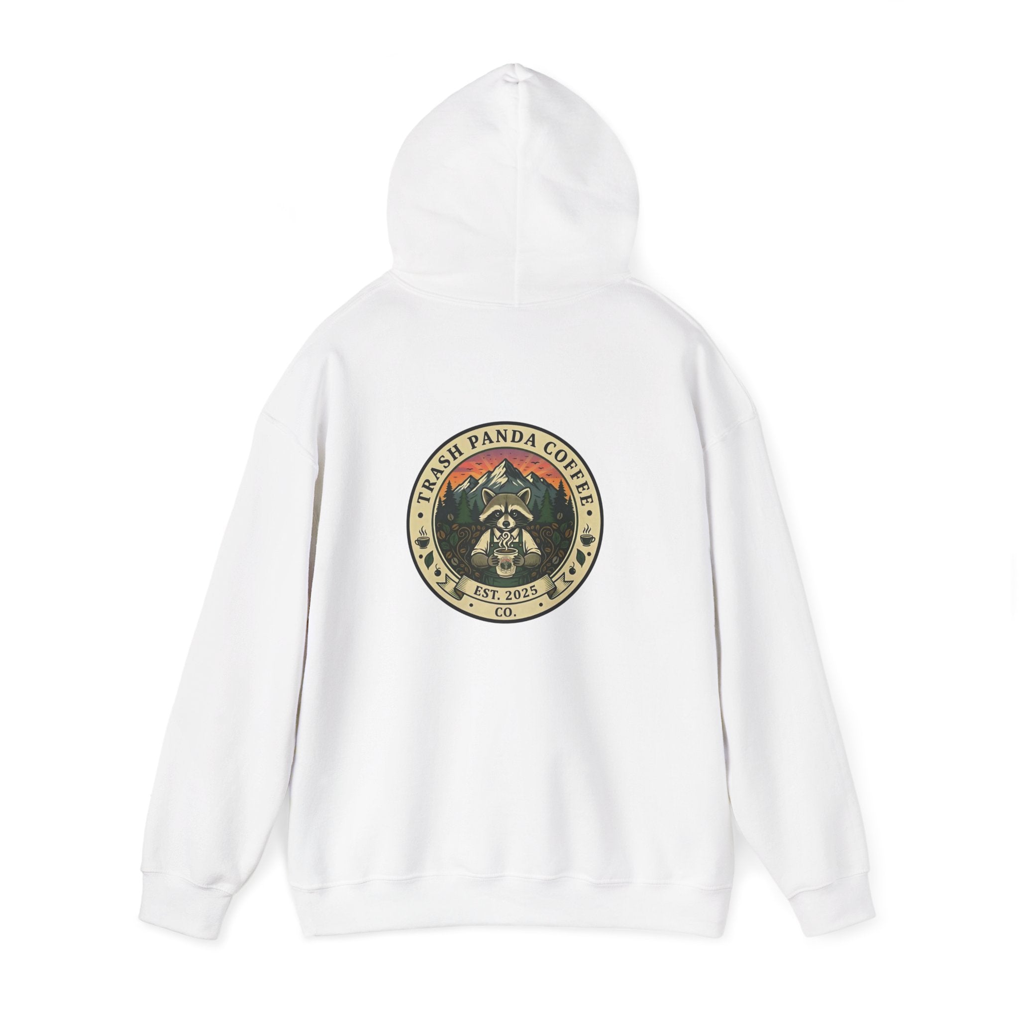 Trash Panda Coffee Hoodie - No Caffein Protesting Raccoons