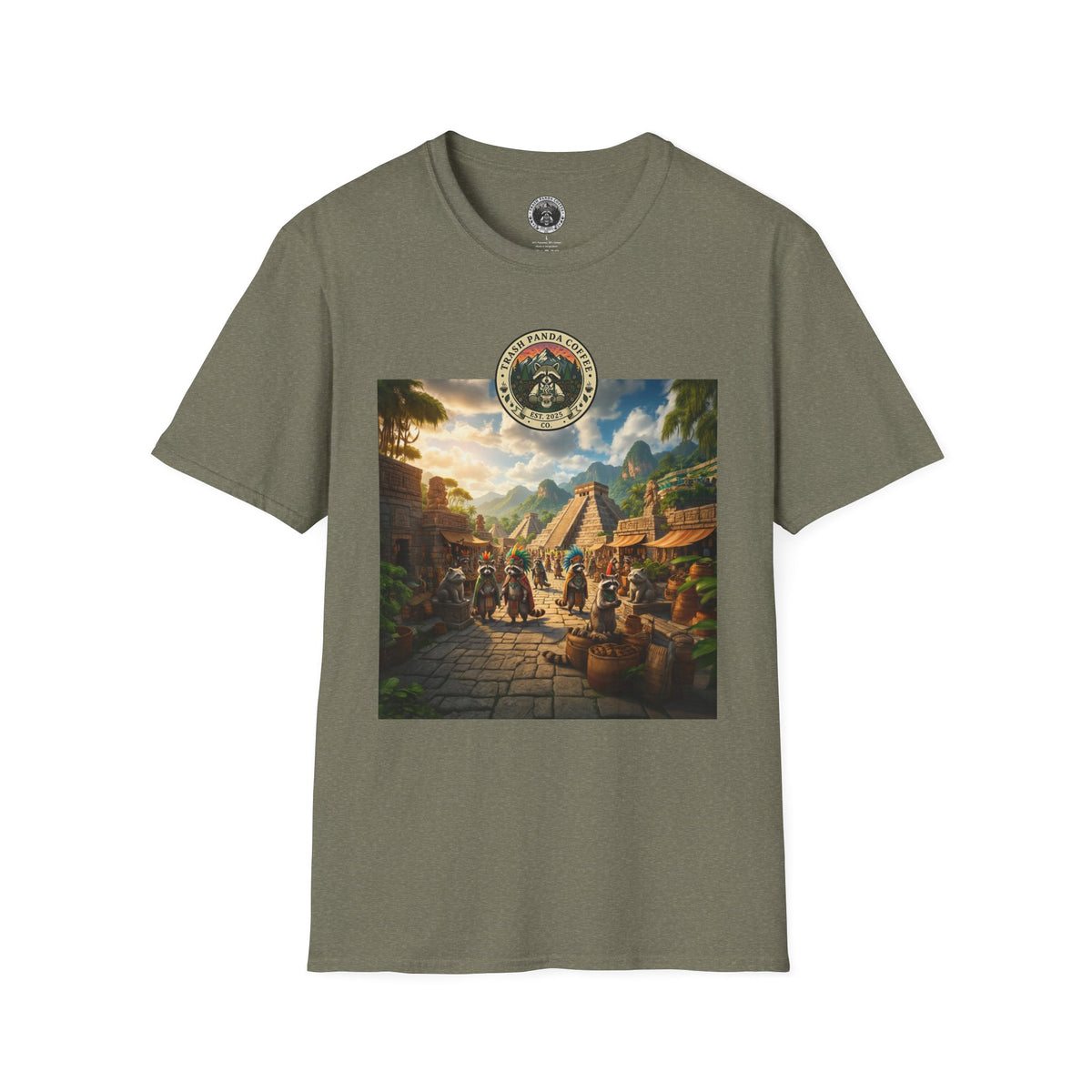 4/5 XL - Brew of the Gods Tee - Trash Panda Coffee Co