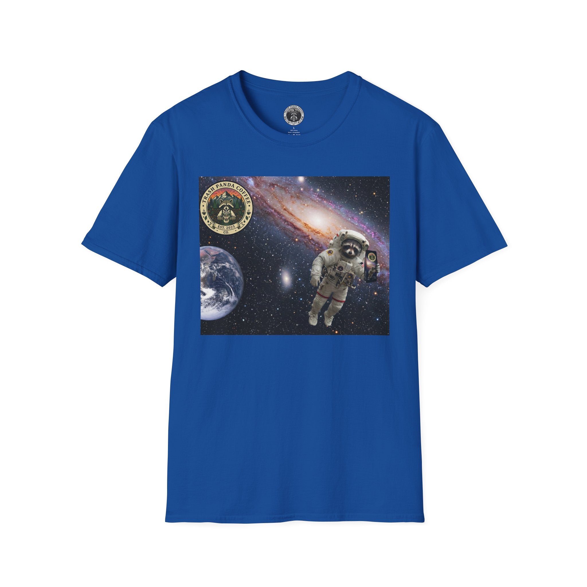 Raccoon Astronaut in Space | Trash Panda Coffee