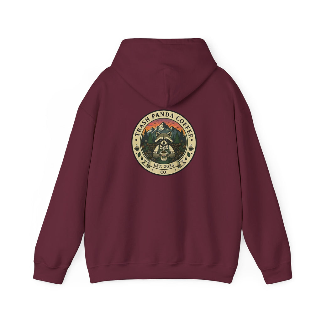 Trash Panda Coffee Hoodie - No Caffein Protesting Raccoons