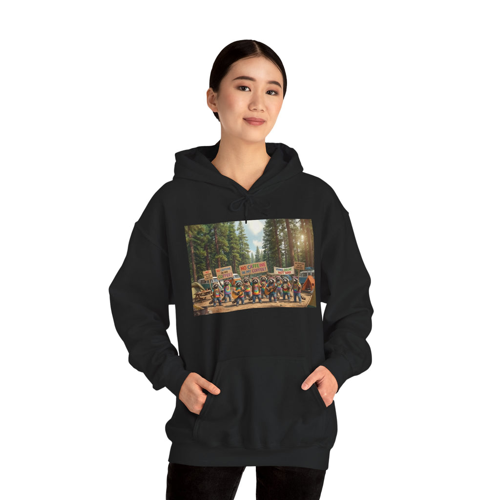 Protesting Raccoons Hoodie