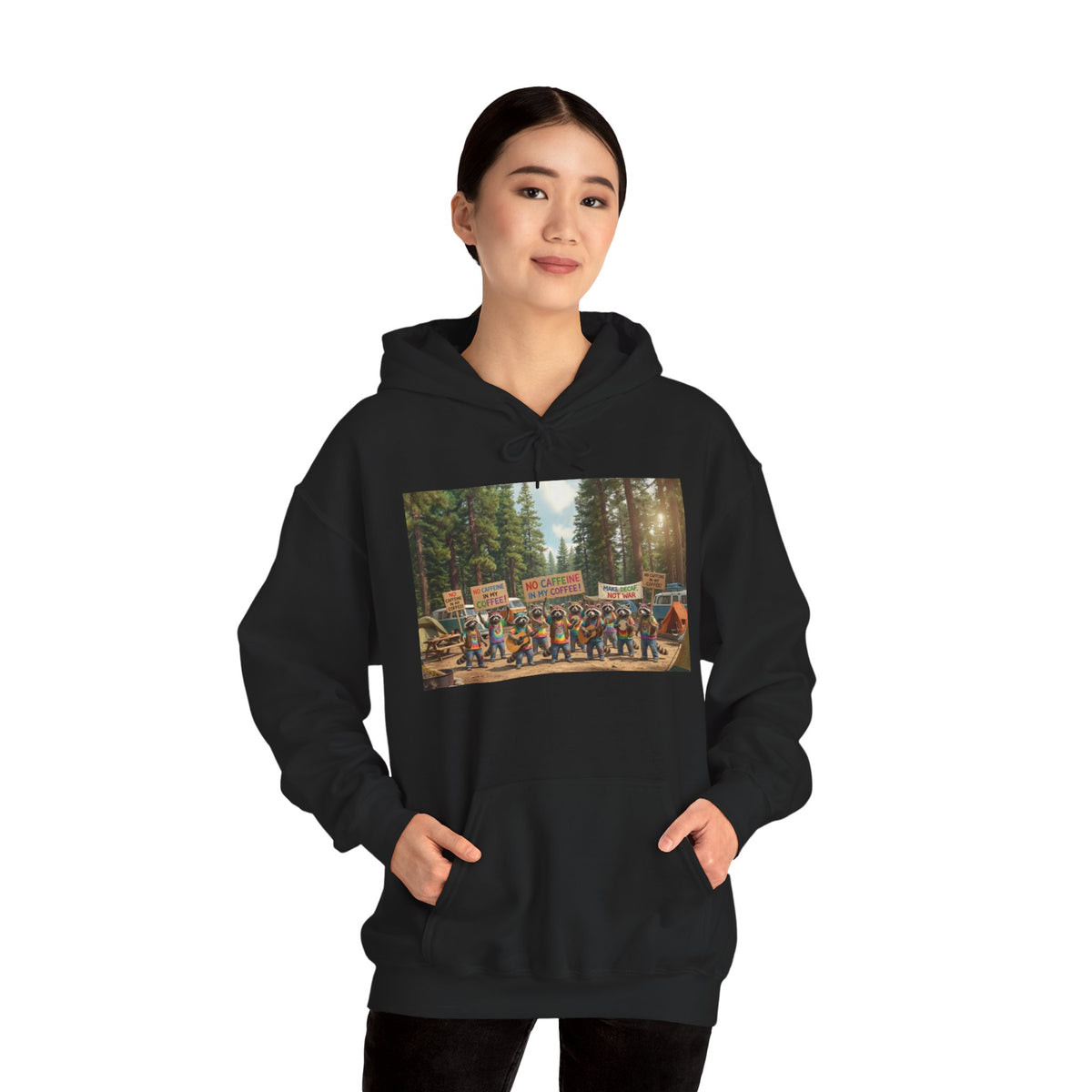 Protesting Raccoons Hoodie