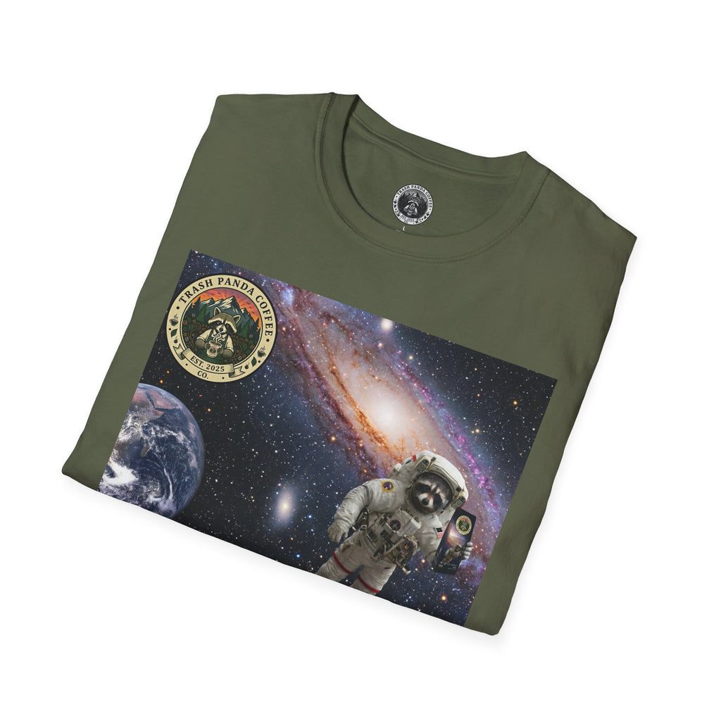 Raccoon Astronaut in Space | Trash Panda Coffee