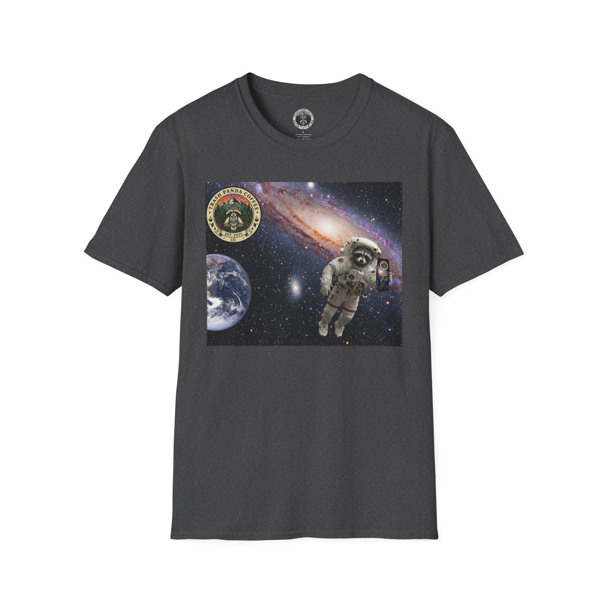 Raccoon Astronaut in Space | Trash Panda Coffee