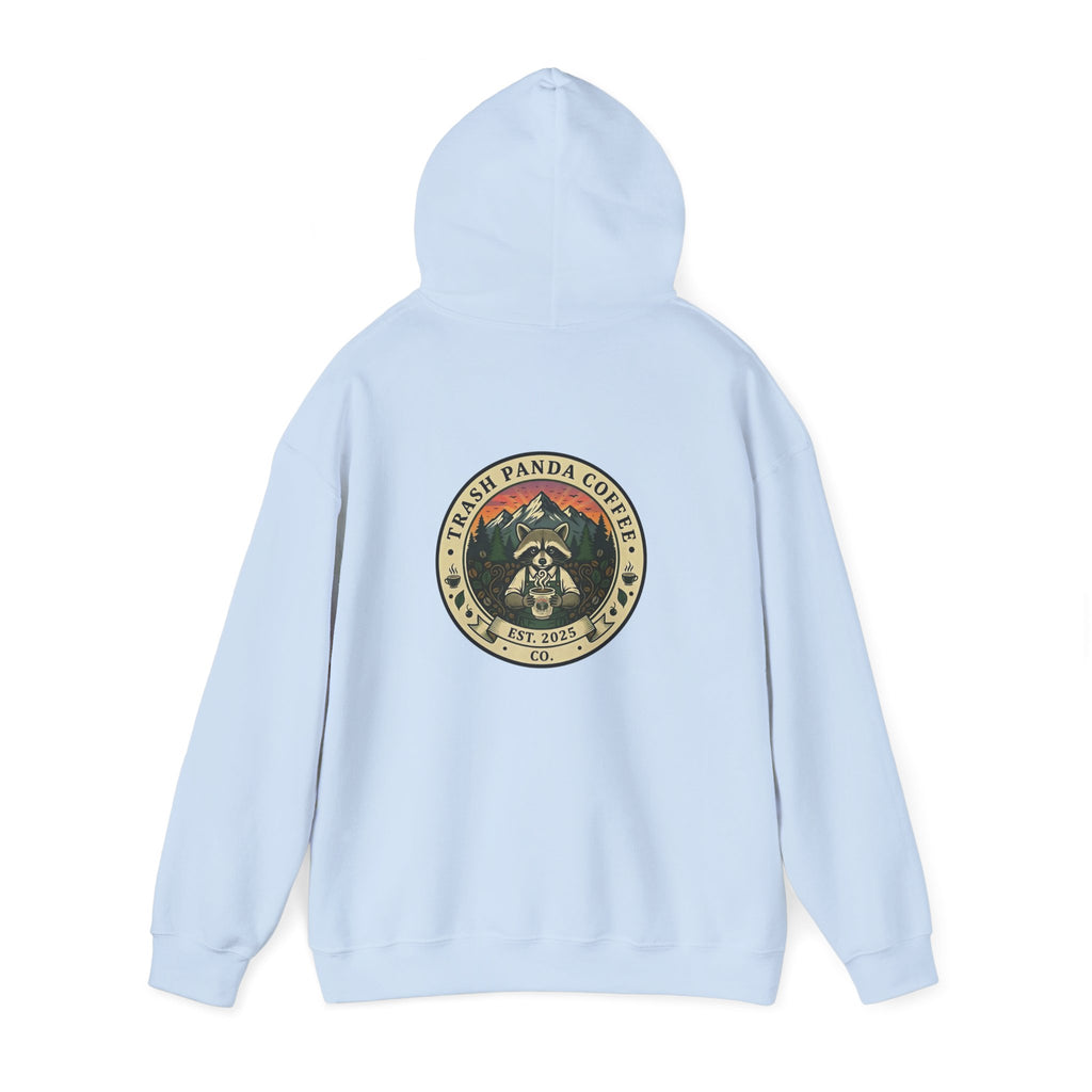 Trash Panda Coffee Hoodie - No Caffein Protesting Raccoons