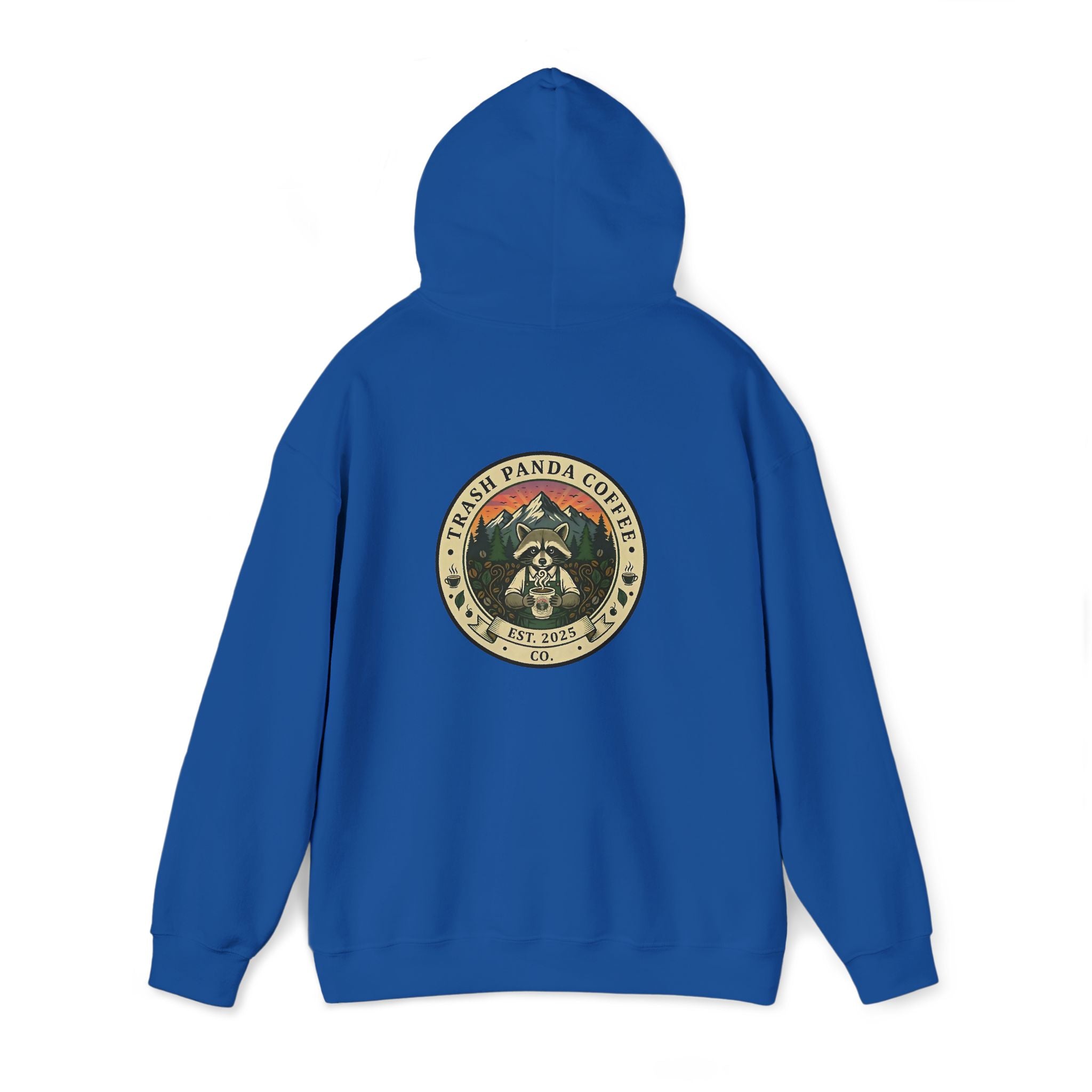 Trash Panda Coffee Hoodie - No Caffein Protesting Raccoons