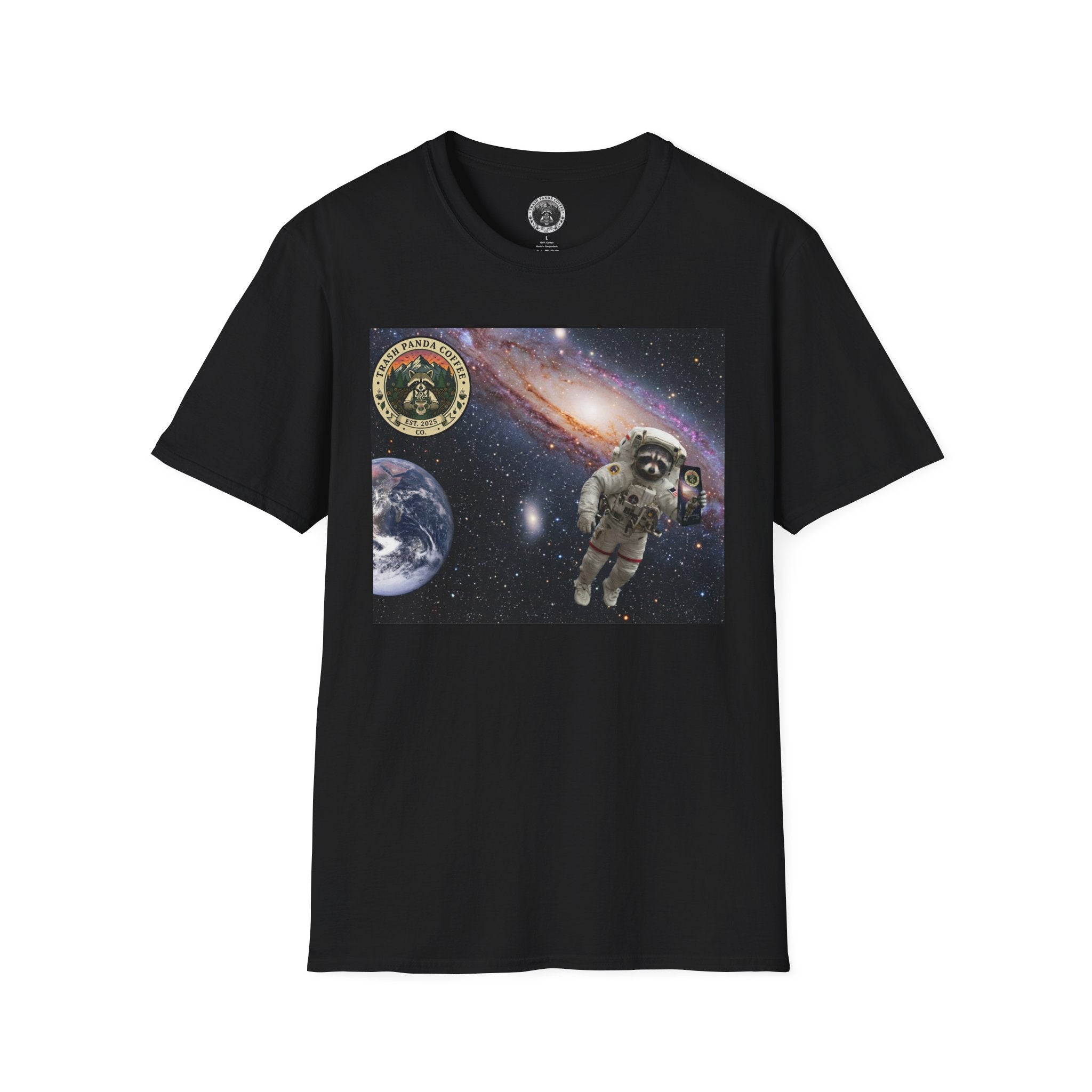Raccoon Astronaut in Space | Trash Panda Coffee