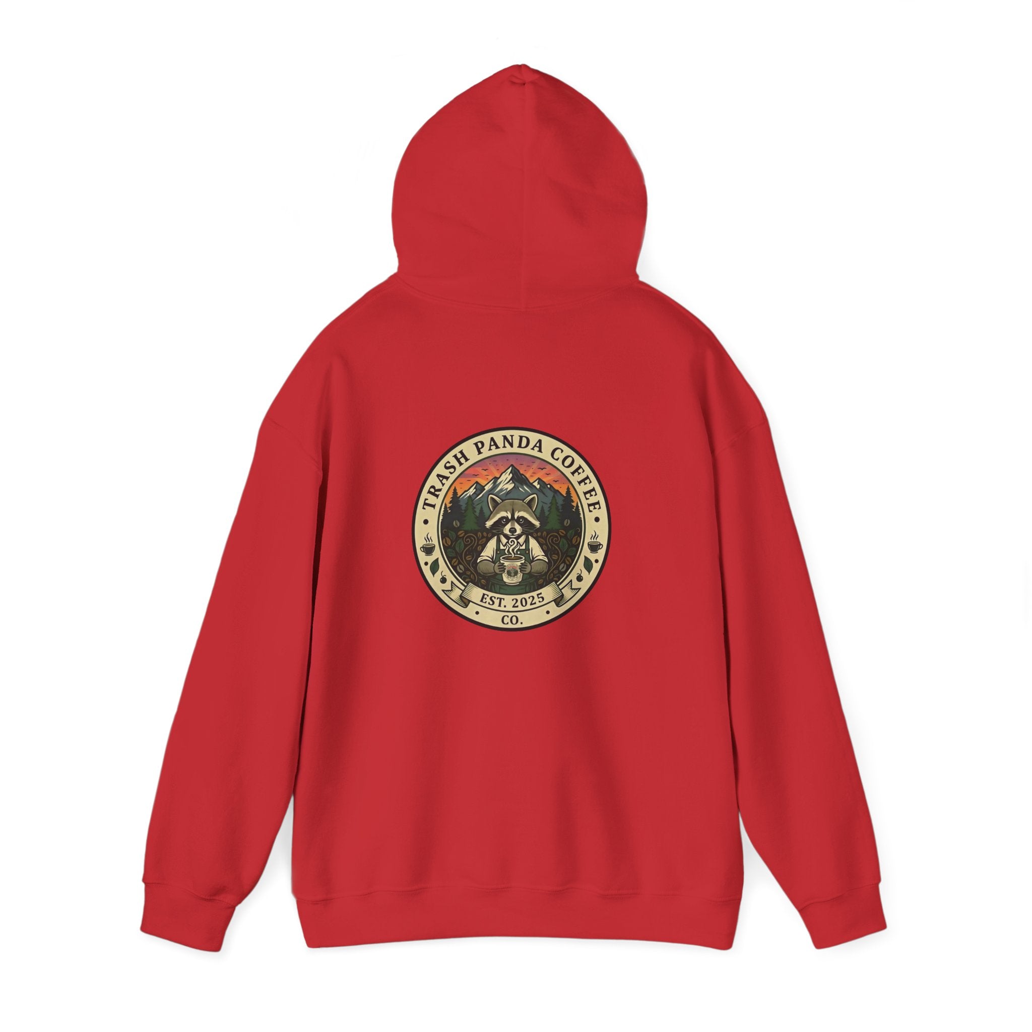Trash Panda Coffee Hoodie - No Caffein Protesting Raccoons