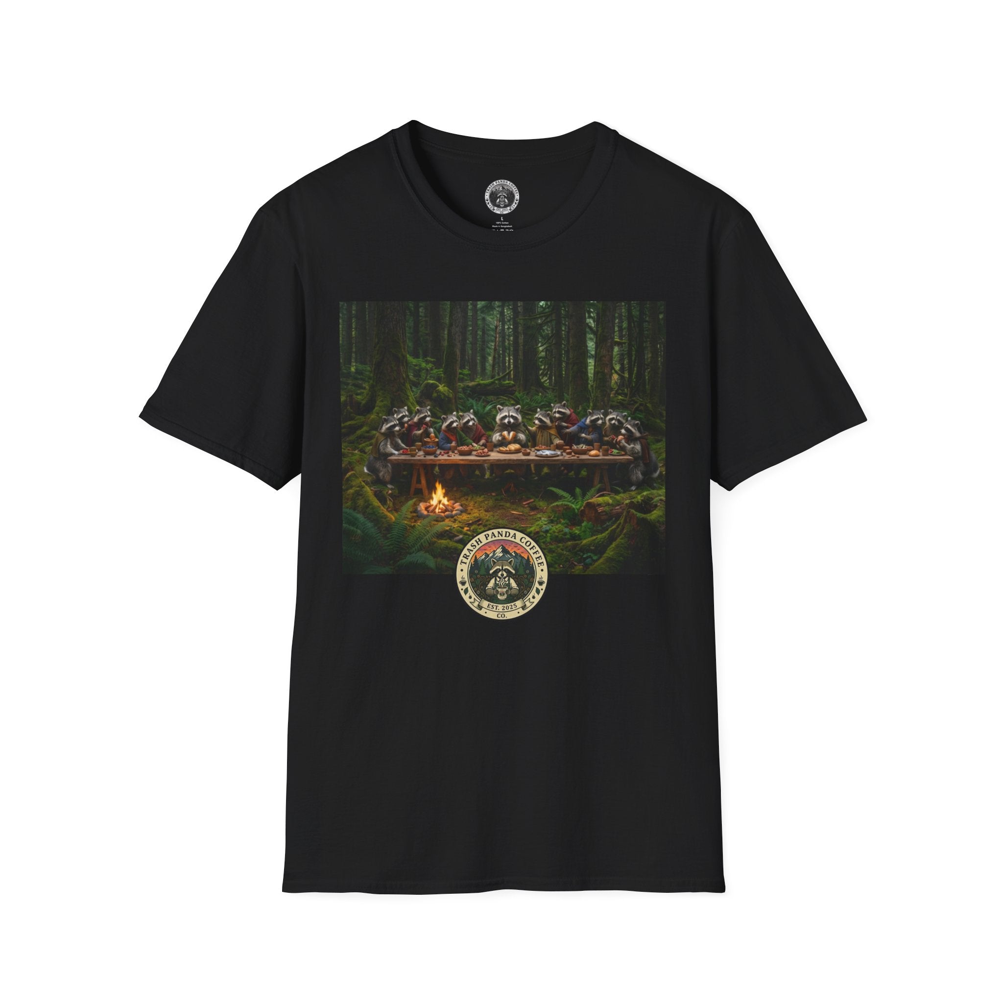 Last Supper w Raccoons Tee | Trash Panda Coffee