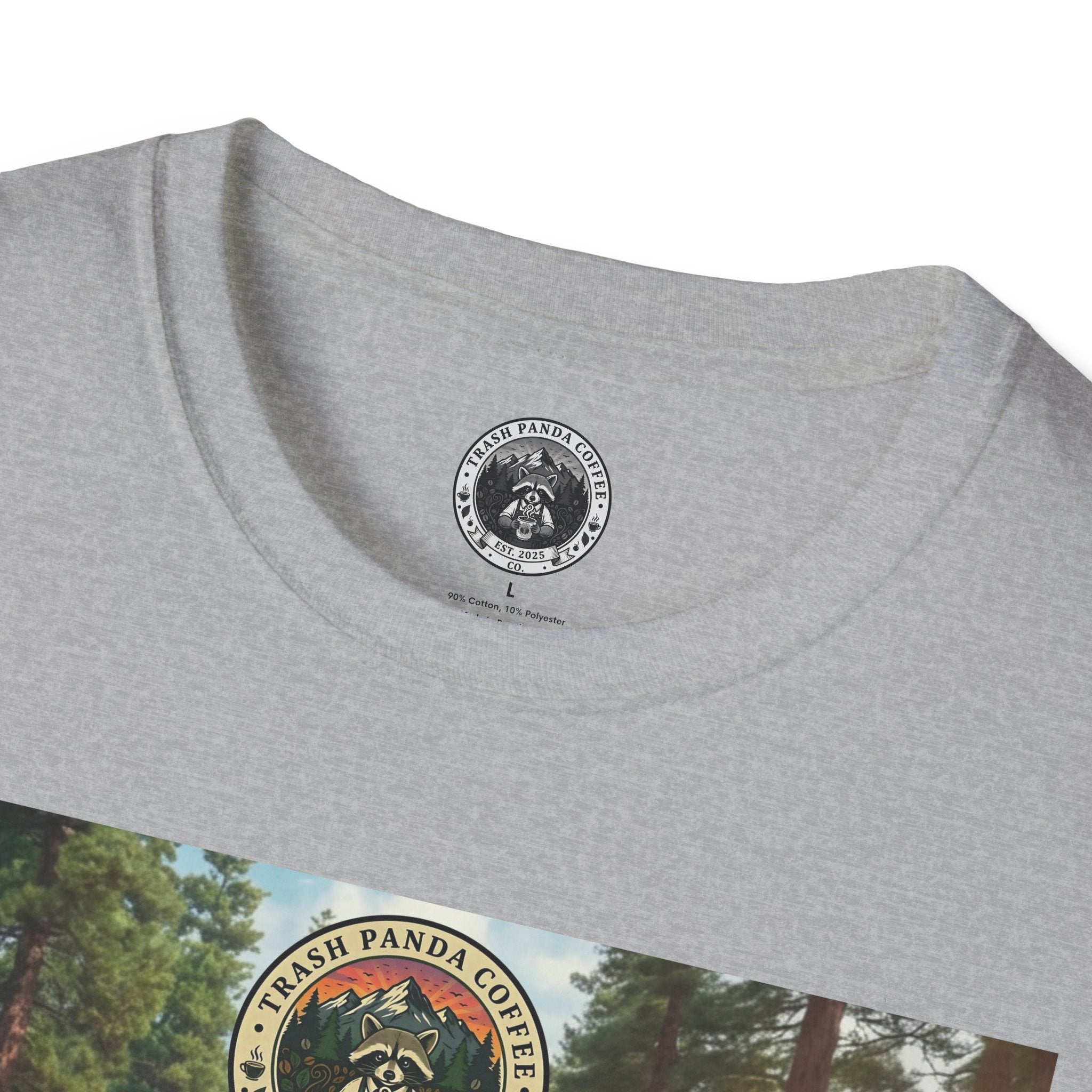 Raccoon Hippies Protest T-Shirt — 'No Caffeine'