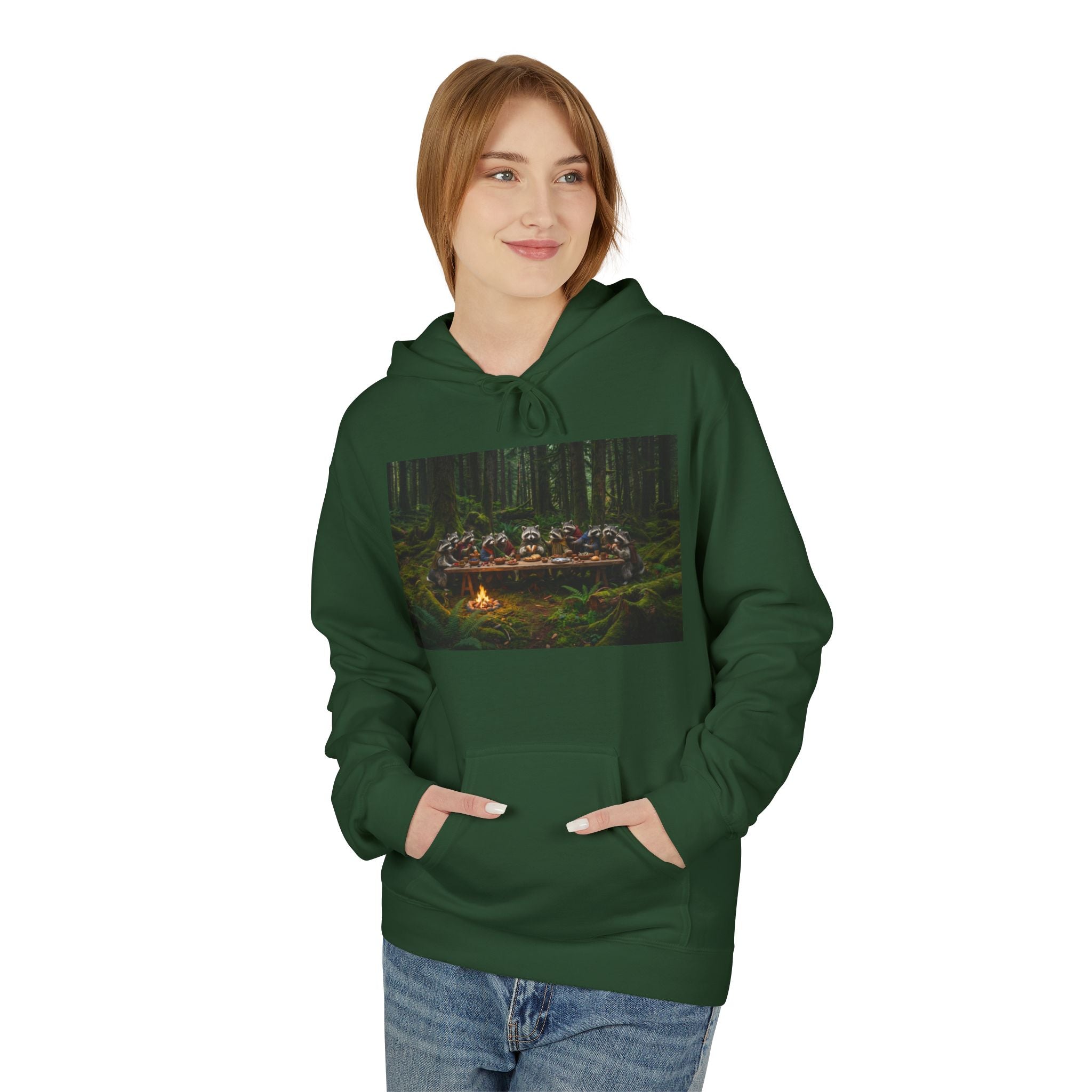 Last Supper Raccoons Hoodie | Trash Panda Coffee Merch