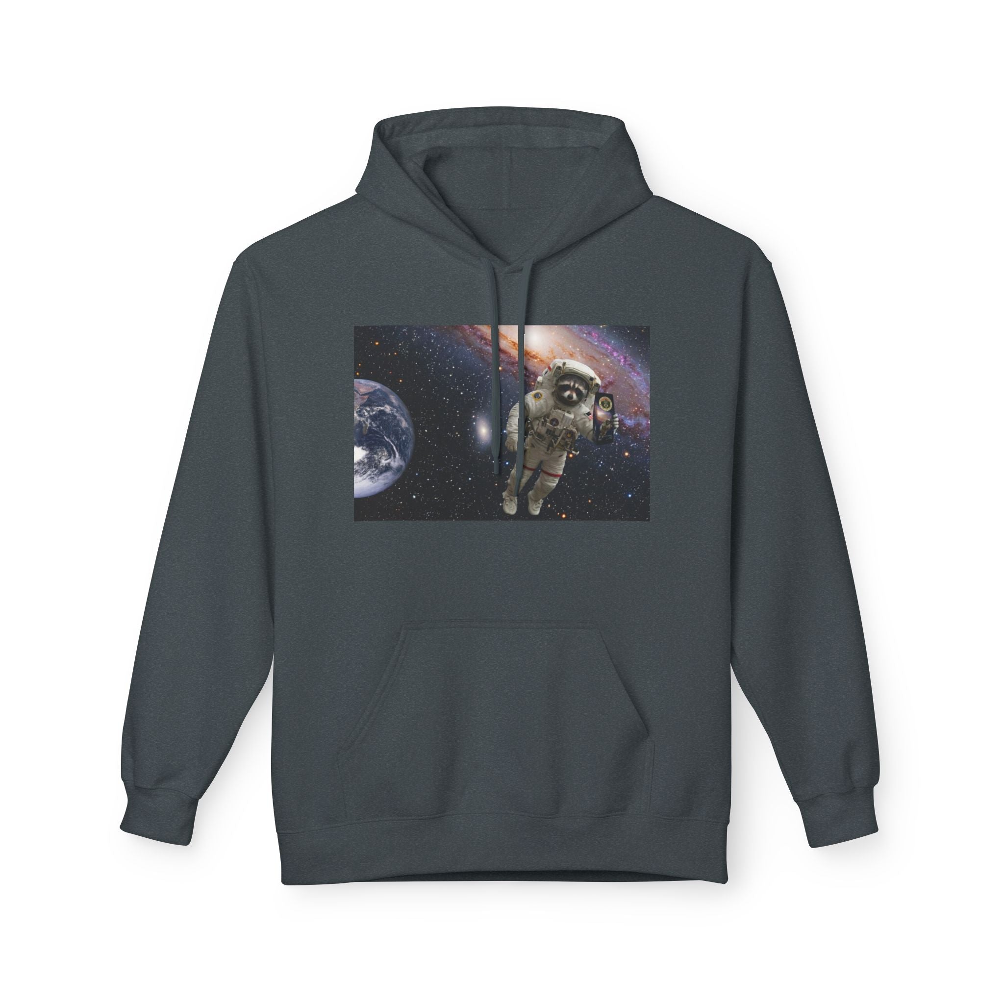 Trash Panda Coffee Logo Hoodie | Raccoon in space