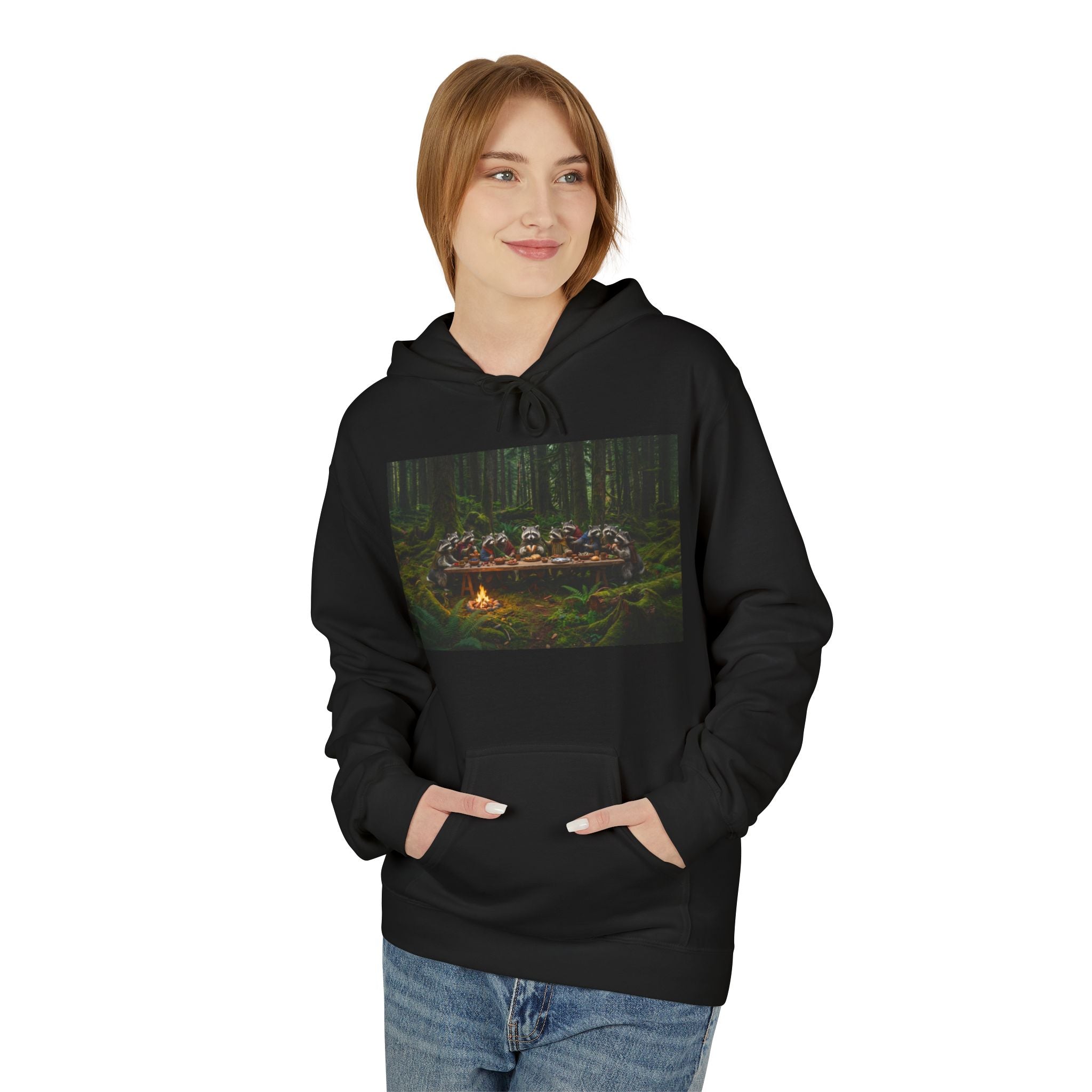 Last Supper Raccoons Hoodie | Trash Panda Coffee Merch