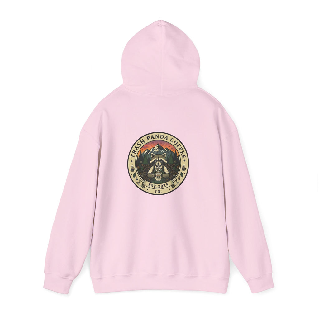 Trash Panda Coffee Hoodie - No Caffein Protesting Raccoons