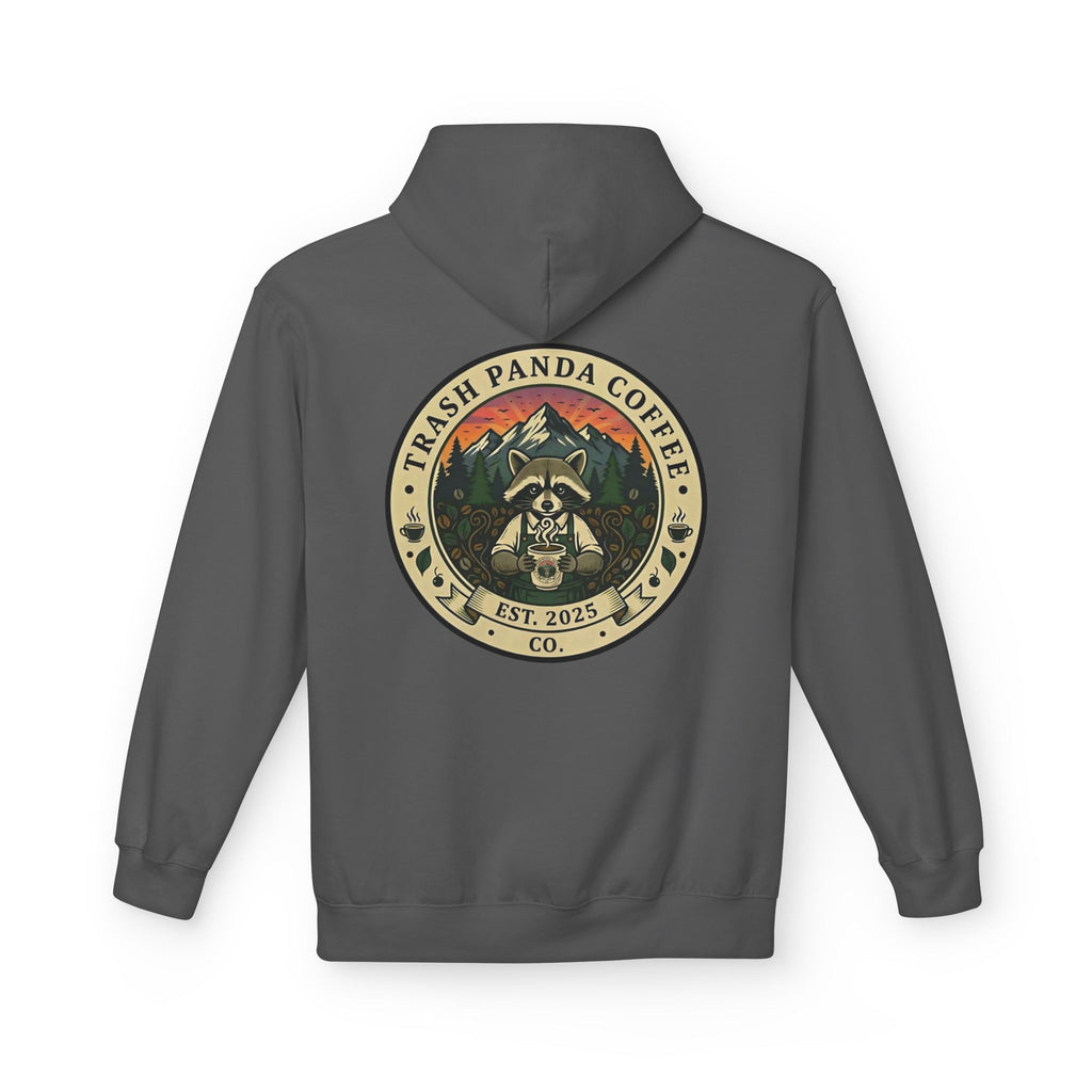 Trash Panda Coffee Logo Hoodie | Raccoon in space