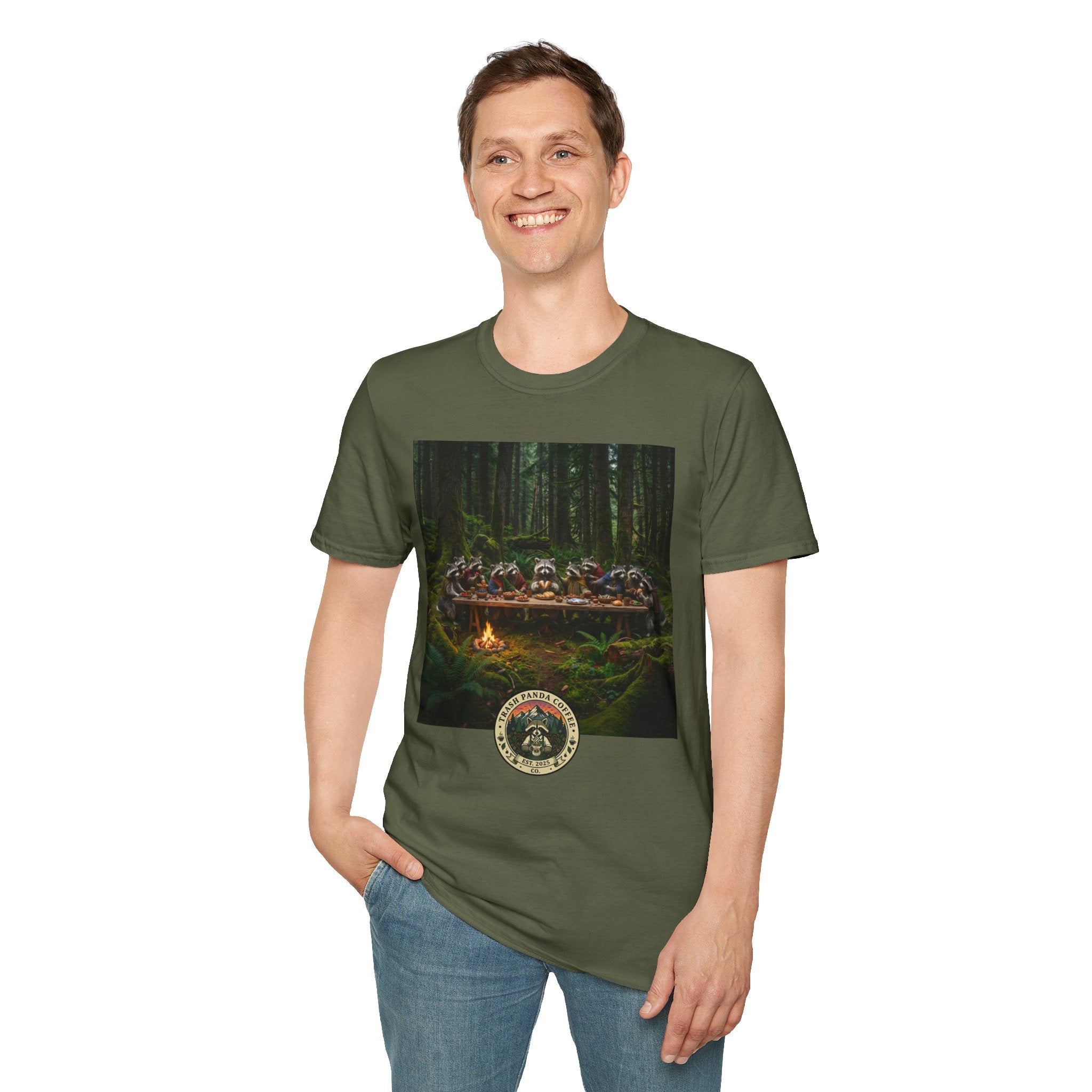 4/5 XL - Raccoon's Last Supper - Trash Panda Coffee Co