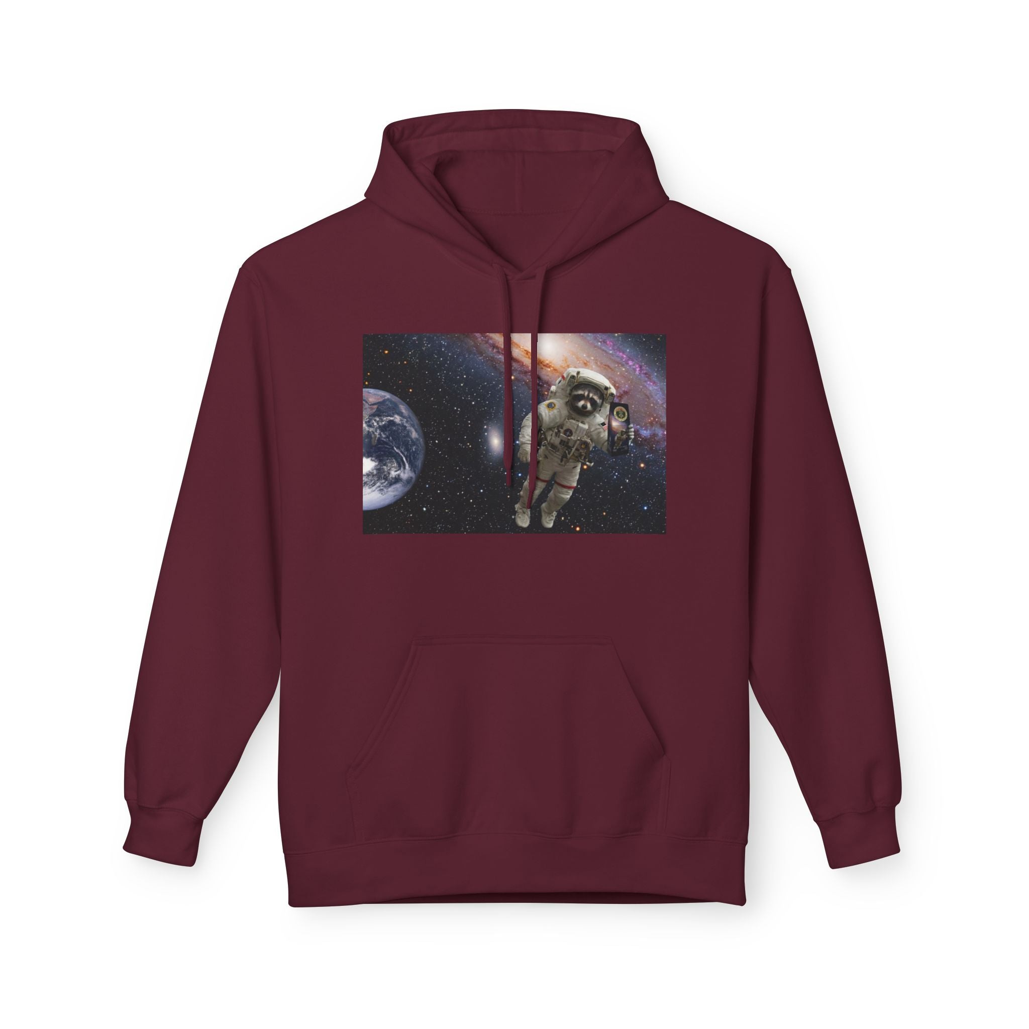 Trash Panda Coffee Logo Hoodie | Raccoon in space
