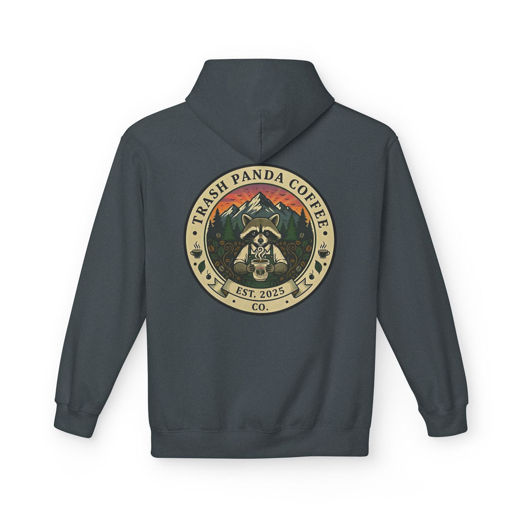 Trash Panda Coffee Logo Hoodie | Raccoon in space