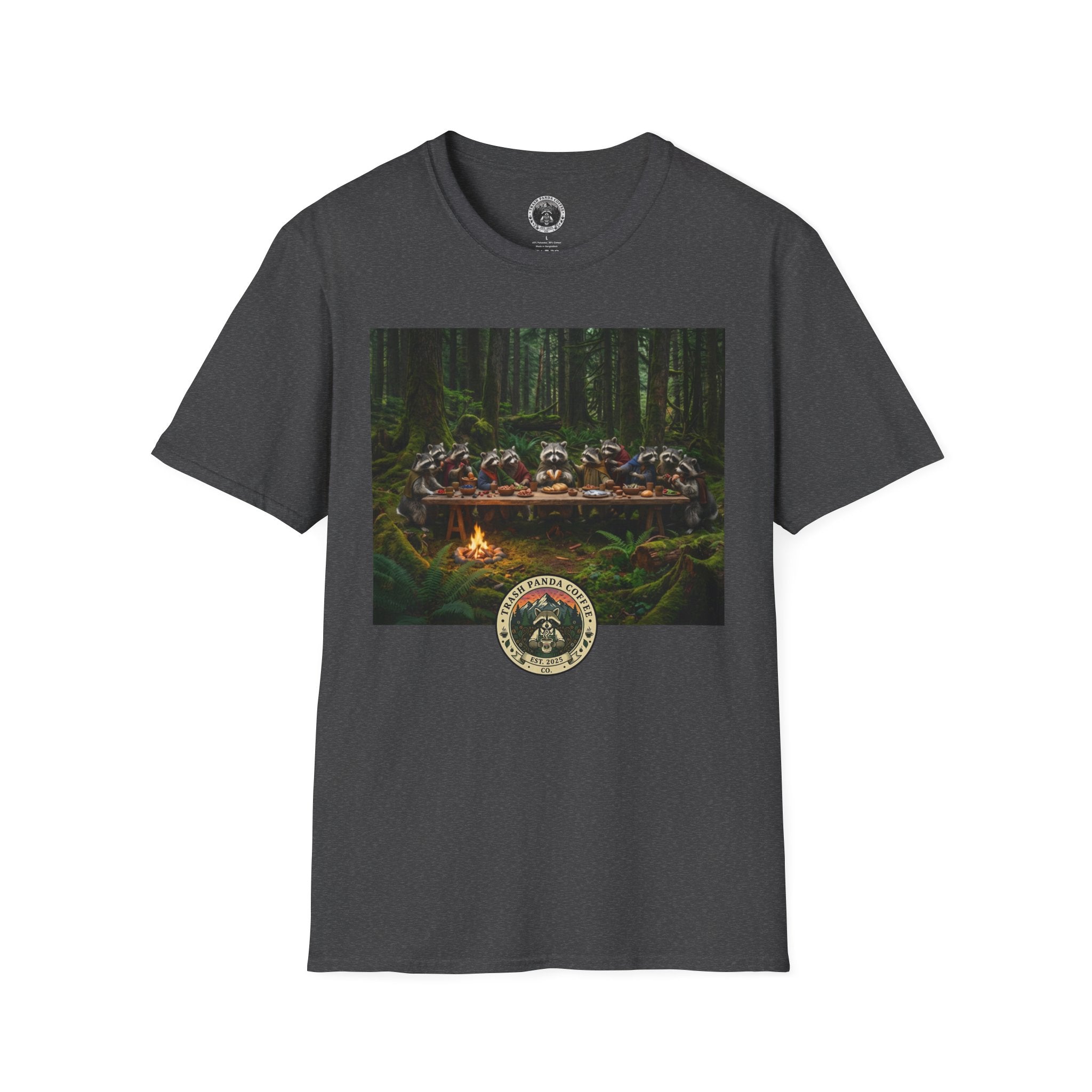 Last Supper w Raccoons Tee | Trash Panda Coffee