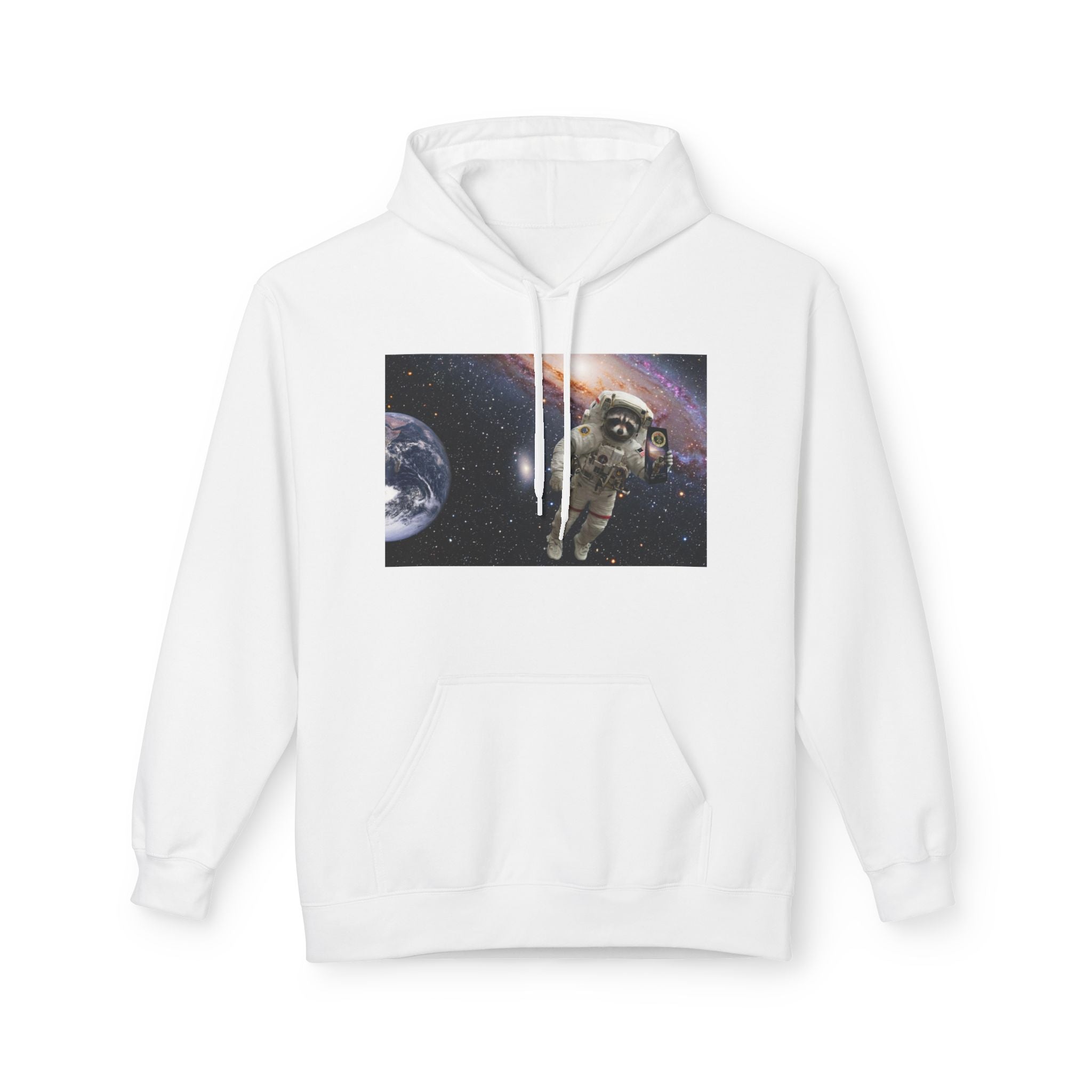 Trash Panda Coffee Logo Hoodie | Raccoon in space