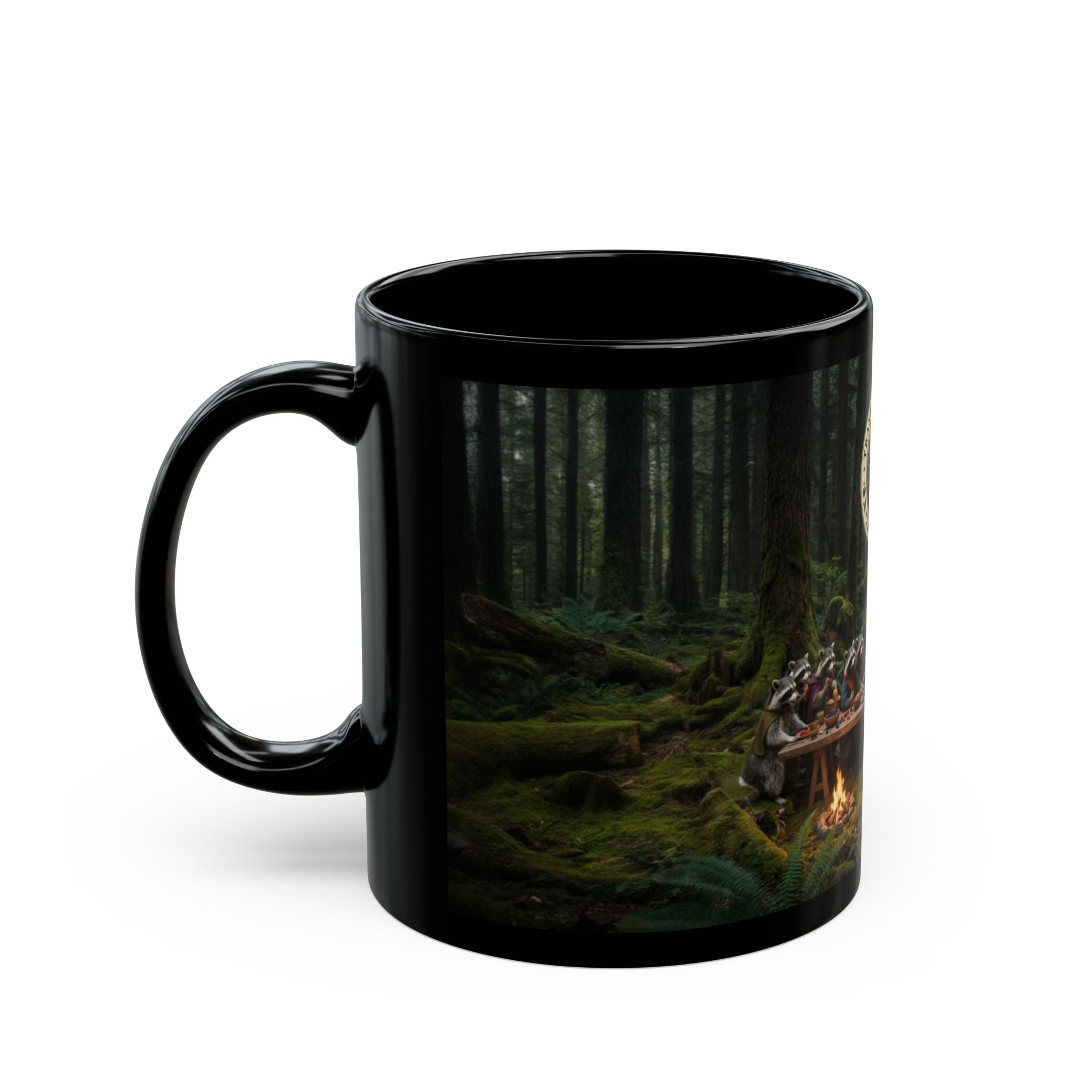 Raccoon Last Supper Mug