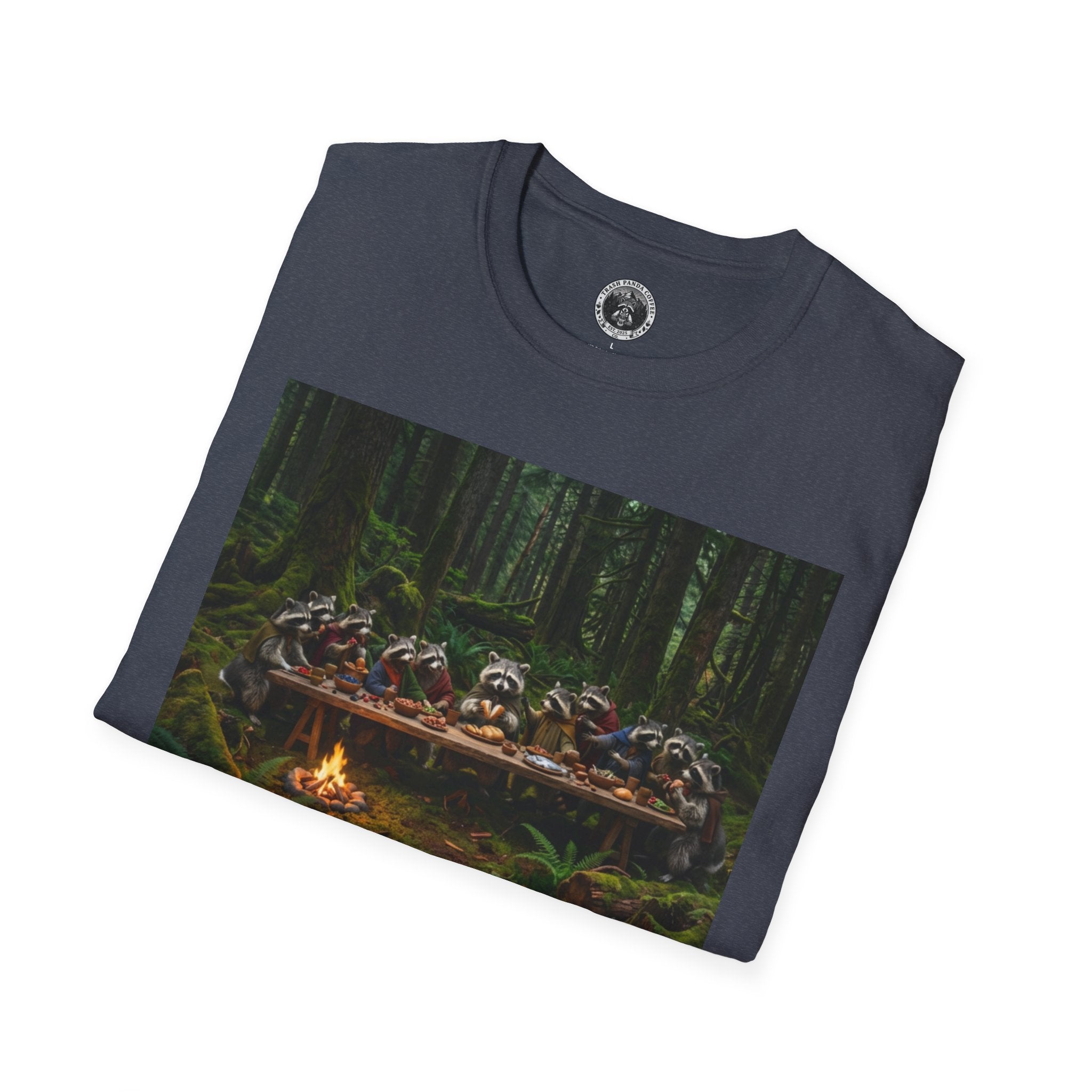Last Supper w Raccoons Tee | Trash Panda Coffee