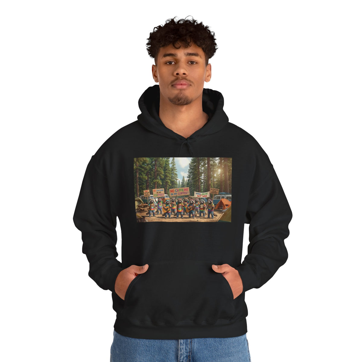 Protesting Raccoons Hoodie