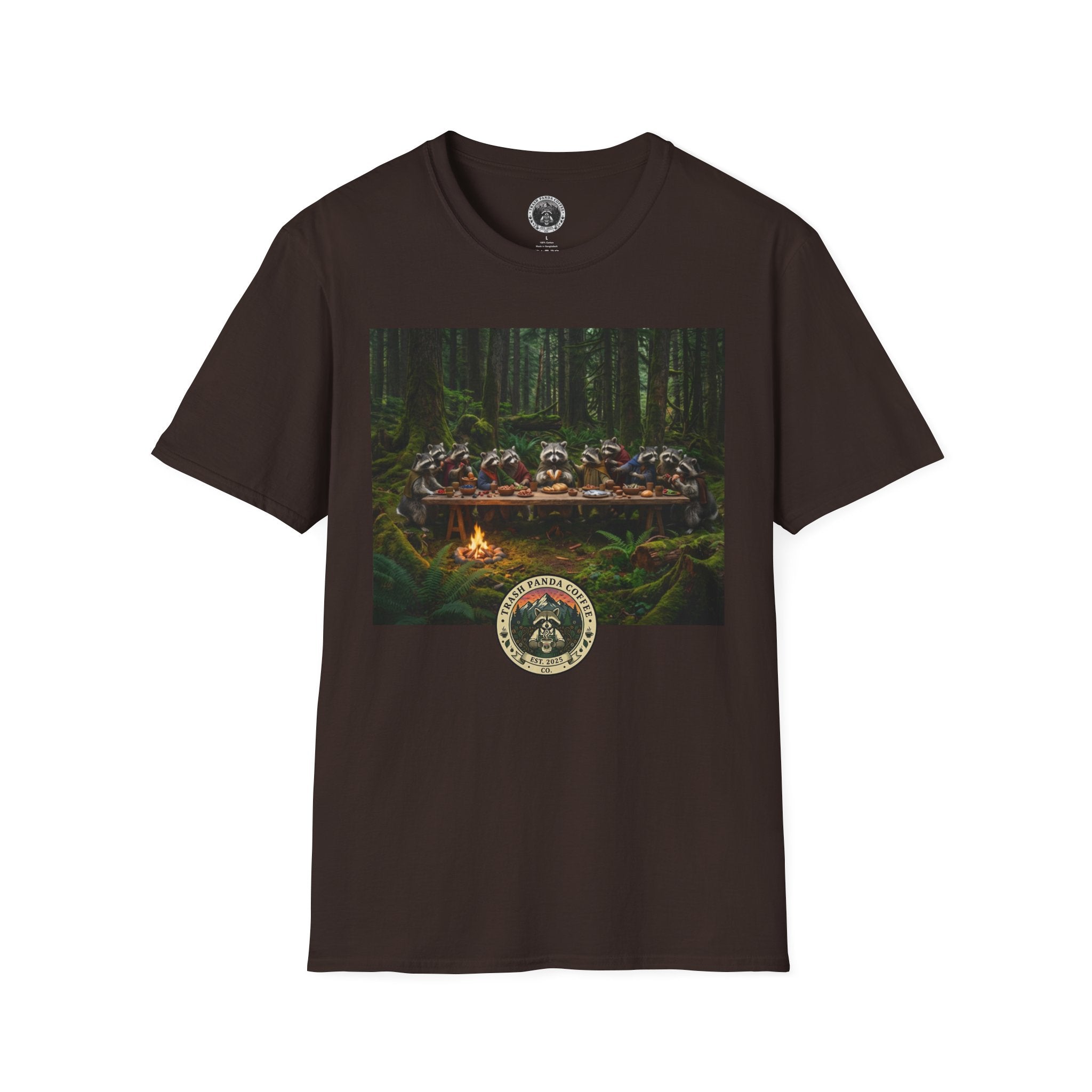 Last Supper w Raccoons Tee | Trash Panda Coffee