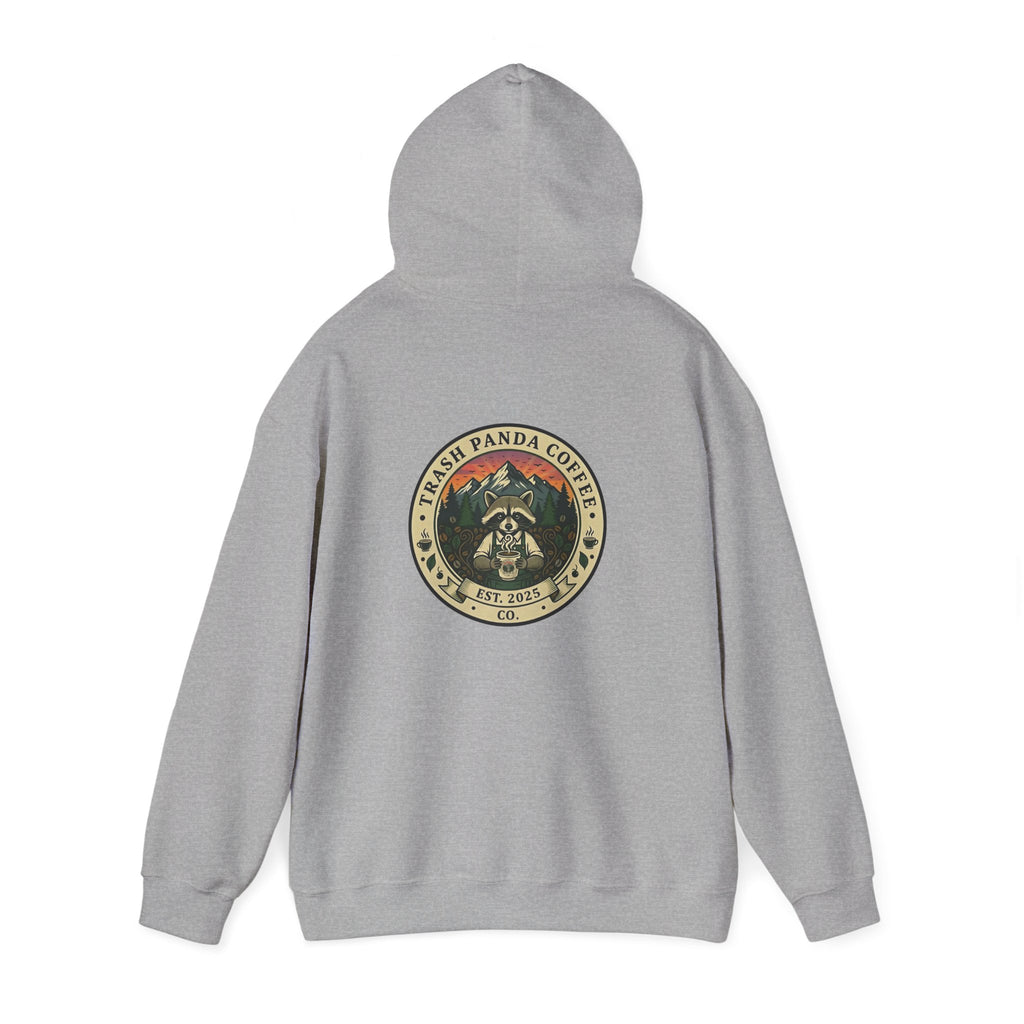Trash Panda Coffee Hoodie - No Caffein Protesting Raccoons