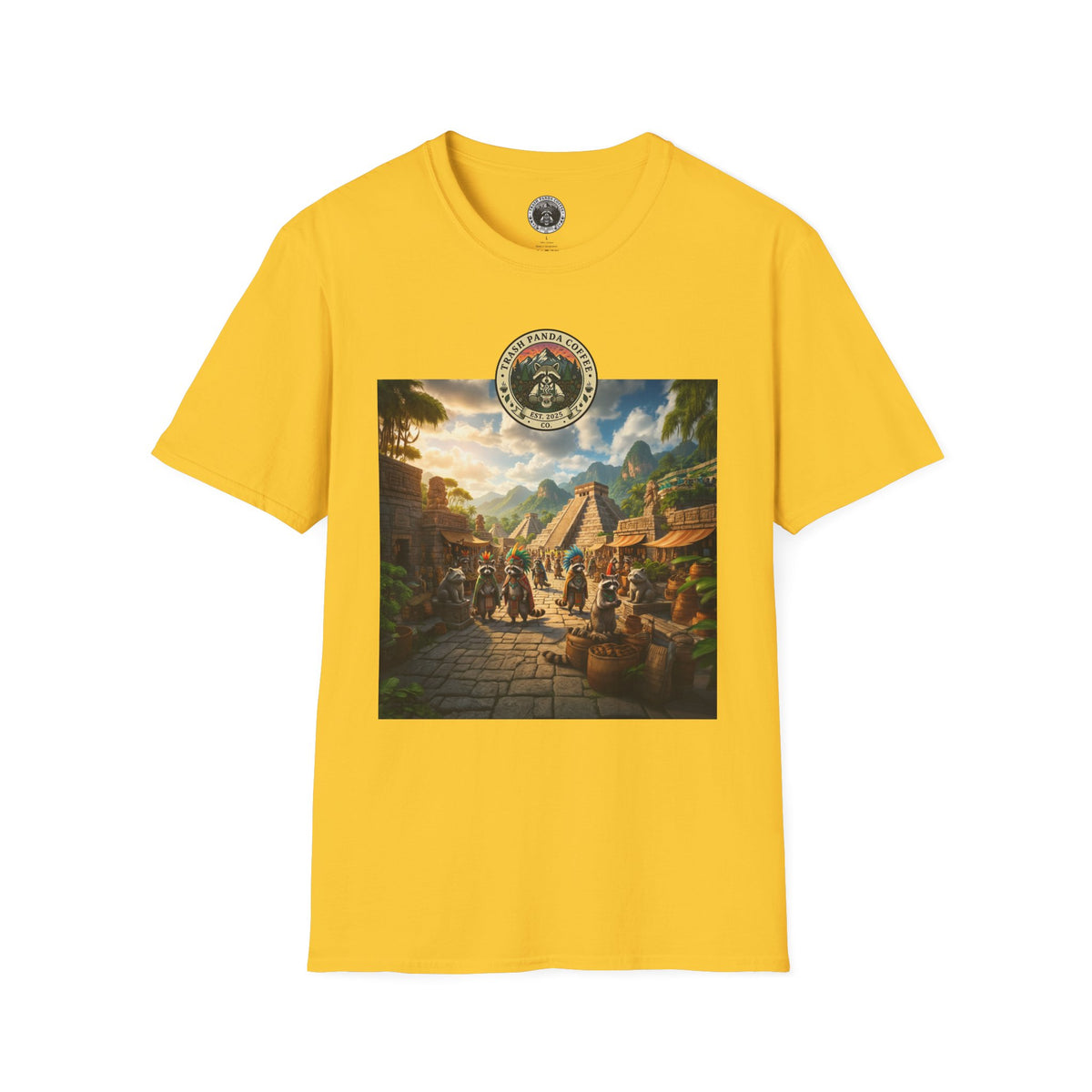 4/5 XL - Brew of the Gods Tee - Trash Panda Coffee Co