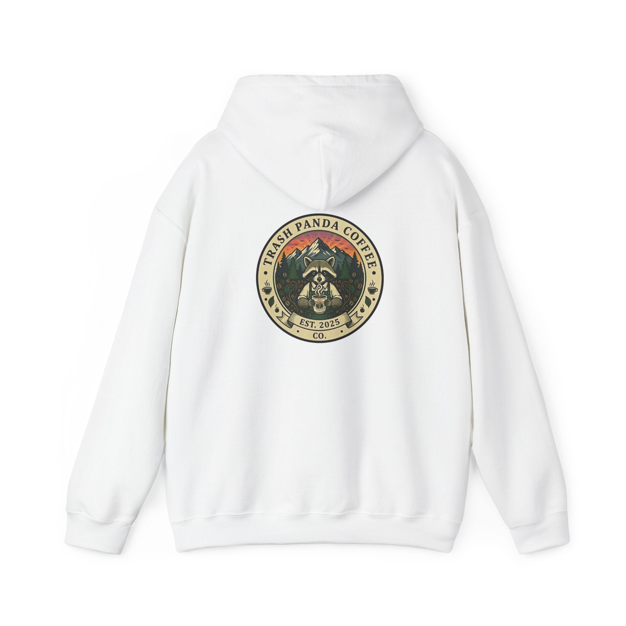 Trash Panda Coffee Hoodie - No Caffein Protesting Raccoons