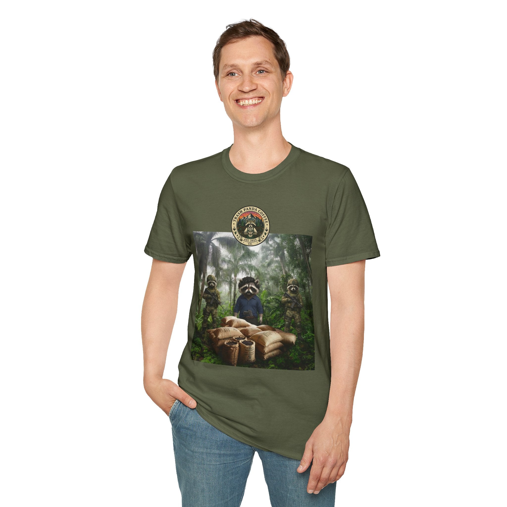 4/5XL - Raccoon Escobar - Trash Panda Coffee Co