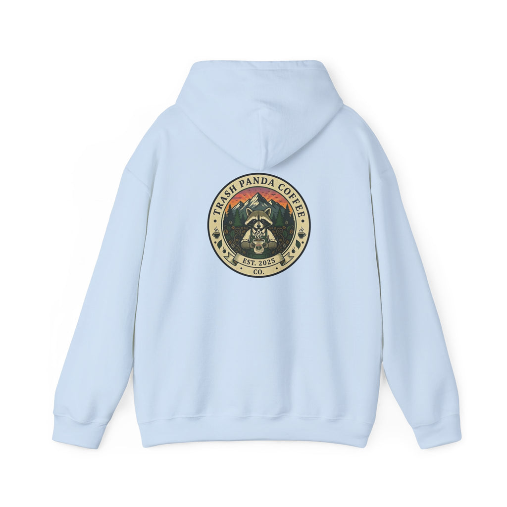 Trash Panda Coffee Hoodie - No Caffein Protesting Raccoons
