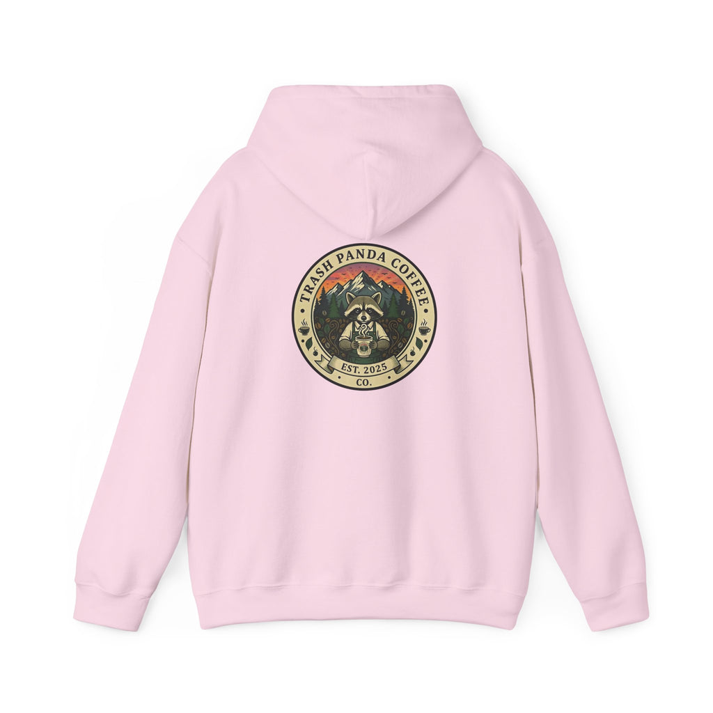 Trash Panda Coffee Hoodie - No Caffein Protesting Raccoons