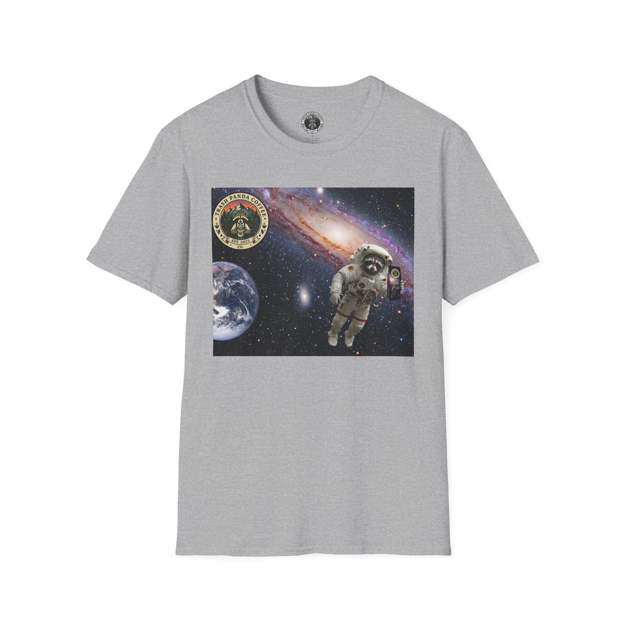 Raccoon Astronaut in Space | Trash Panda Coffee