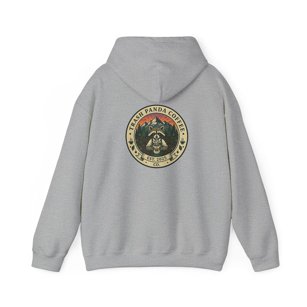 Trash Panda Coffee Hoodie - No Caffein Protesting Raccoons