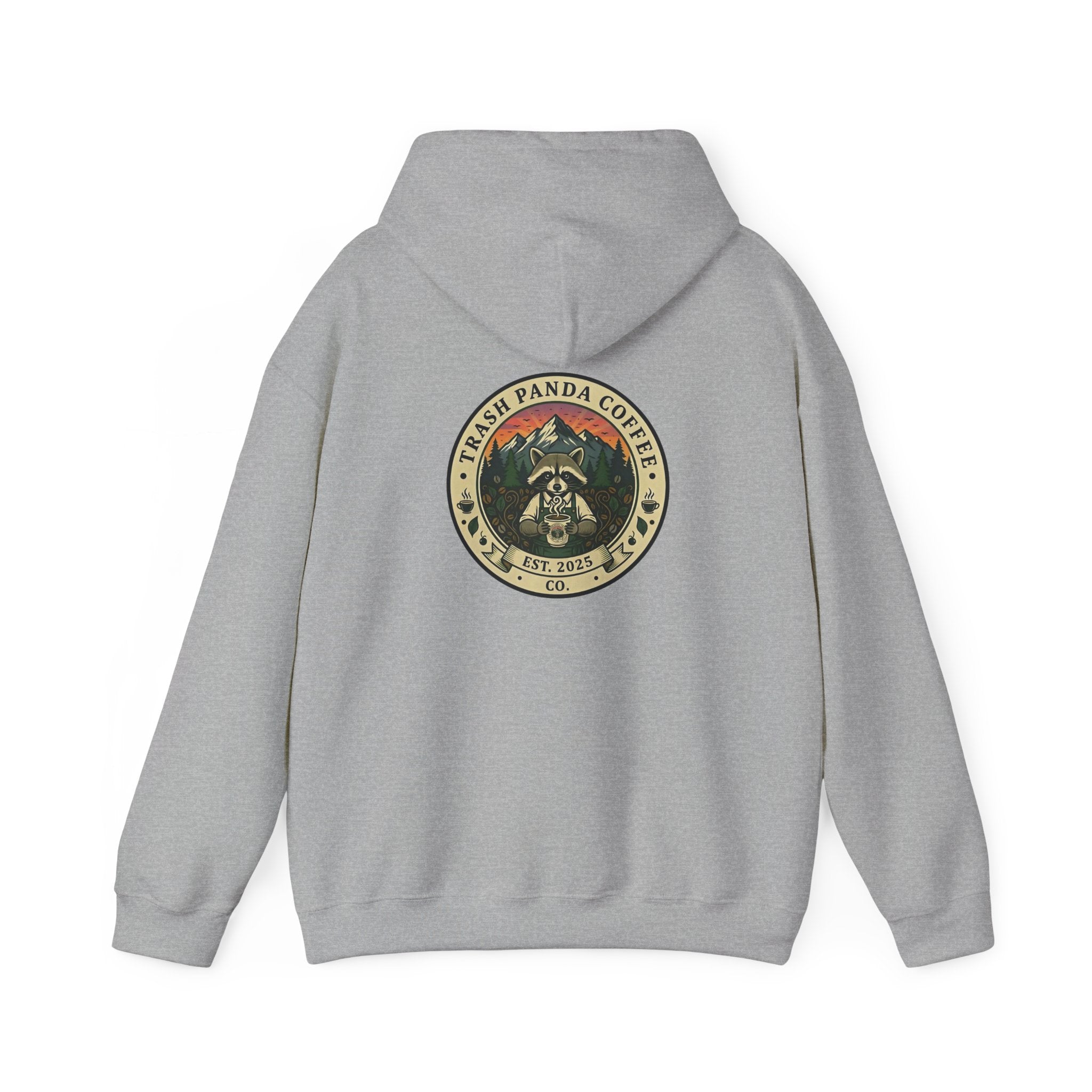 Trash Panda Coffee Hoodie - No Caffein Protesting Raccoons