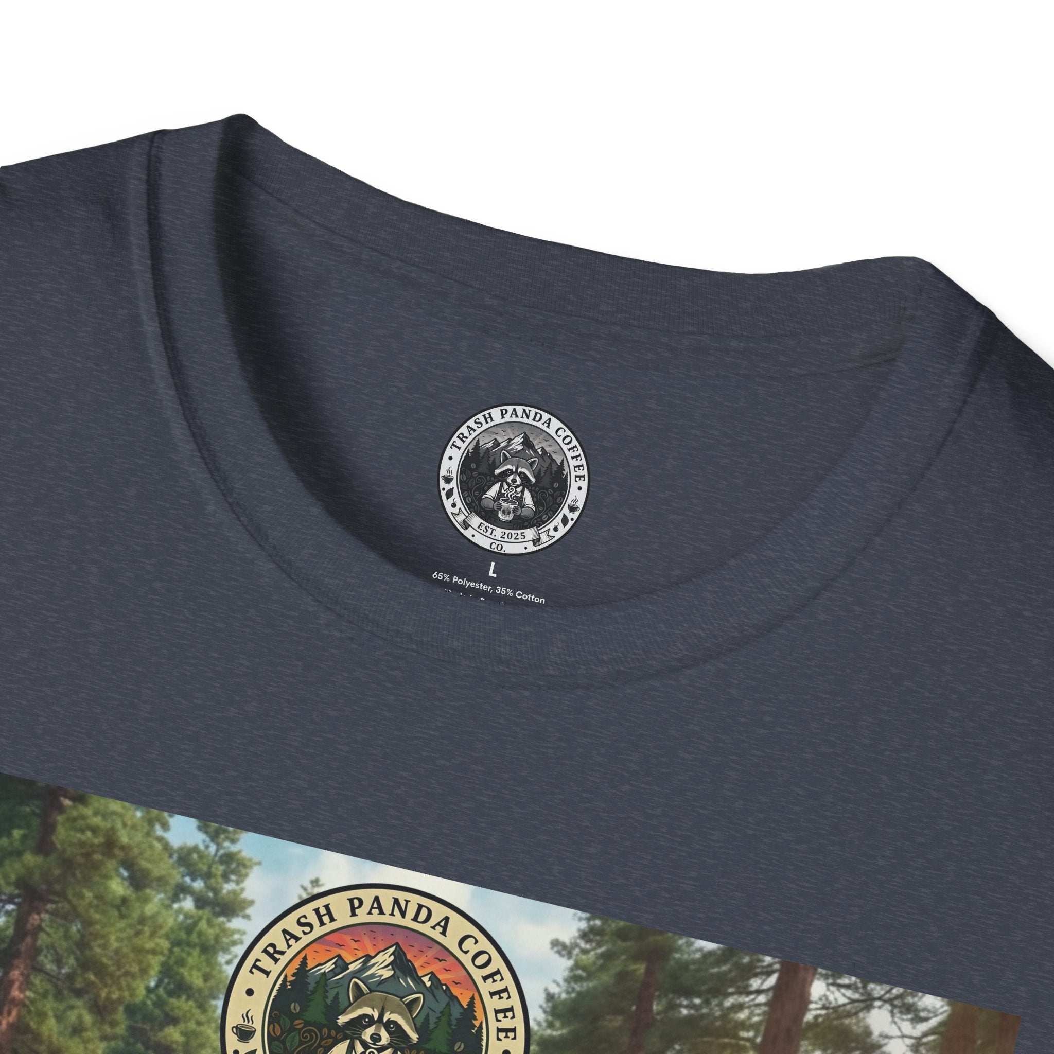 Raccoon Hippies Protest T-Shirt — 'No Caffeine'