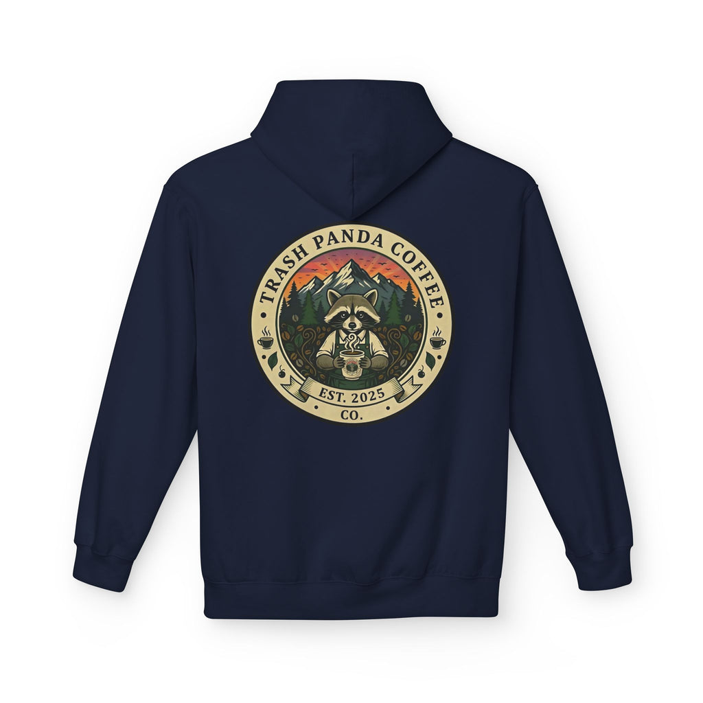 Trash Panda Coffee Logo Hoodie | Raccoon in space