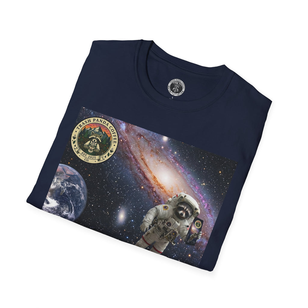 Raccoon Astronaut in Space | Trash Panda Coffee