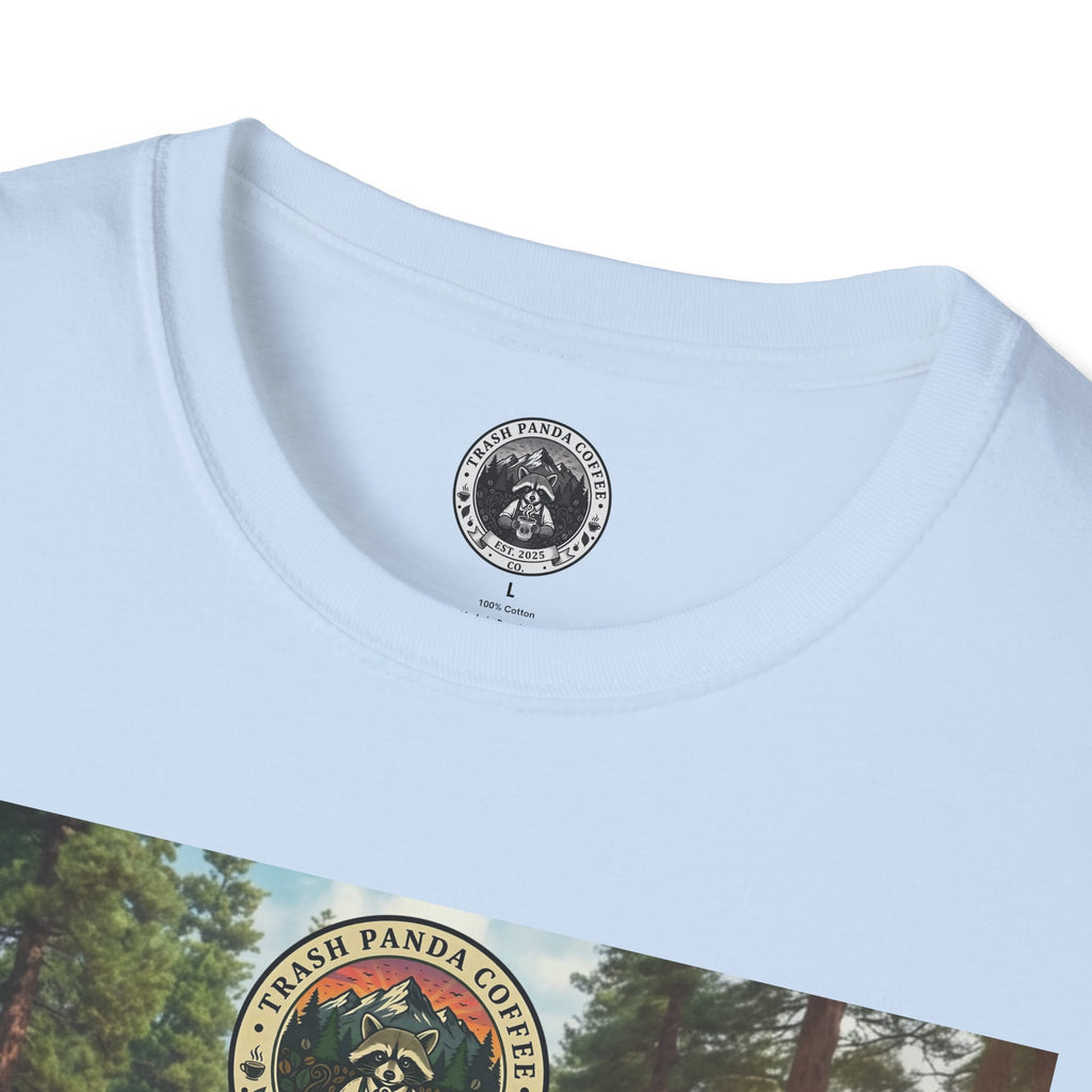 Raccoon Hippies Protest T-Shirt — 'No Caffeine'