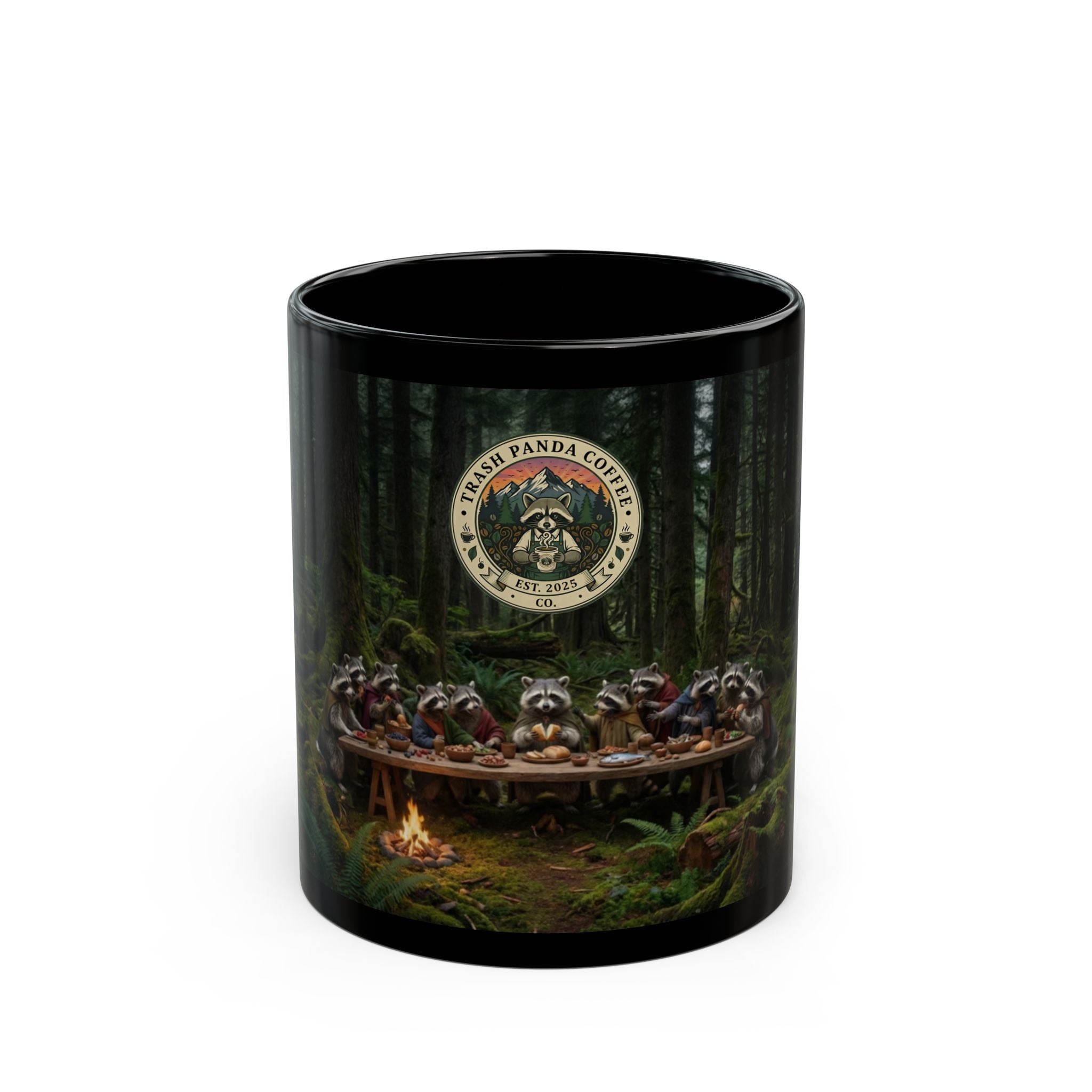 Raccoon Last Supper Mug