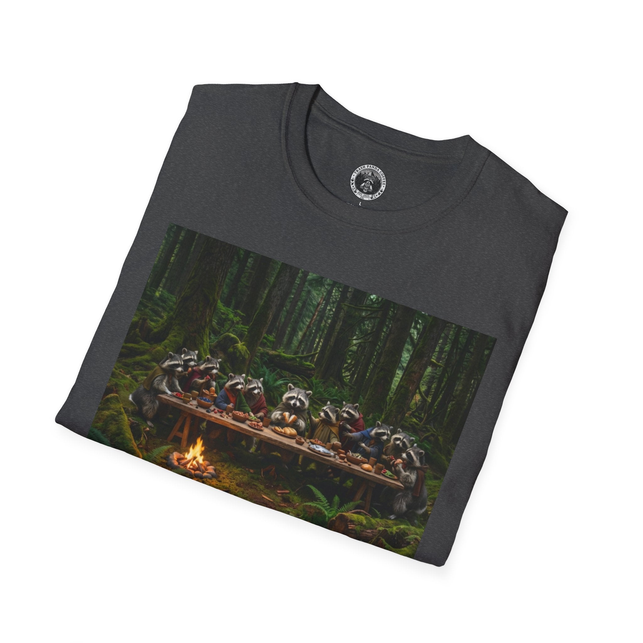 Last Supper w Raccoons Tee | Trash Panda Coffee
