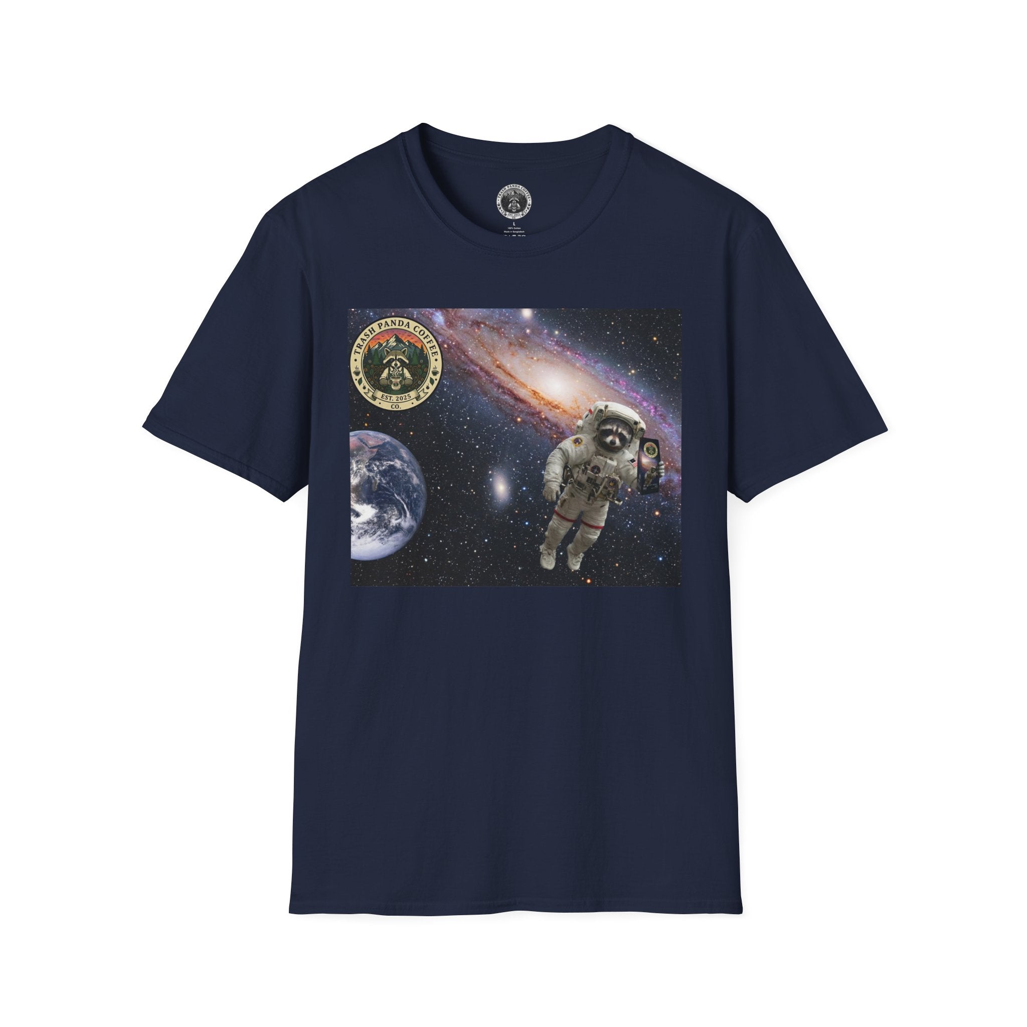 Raccoon Astronaut in Space | Trash Panda Coffee
