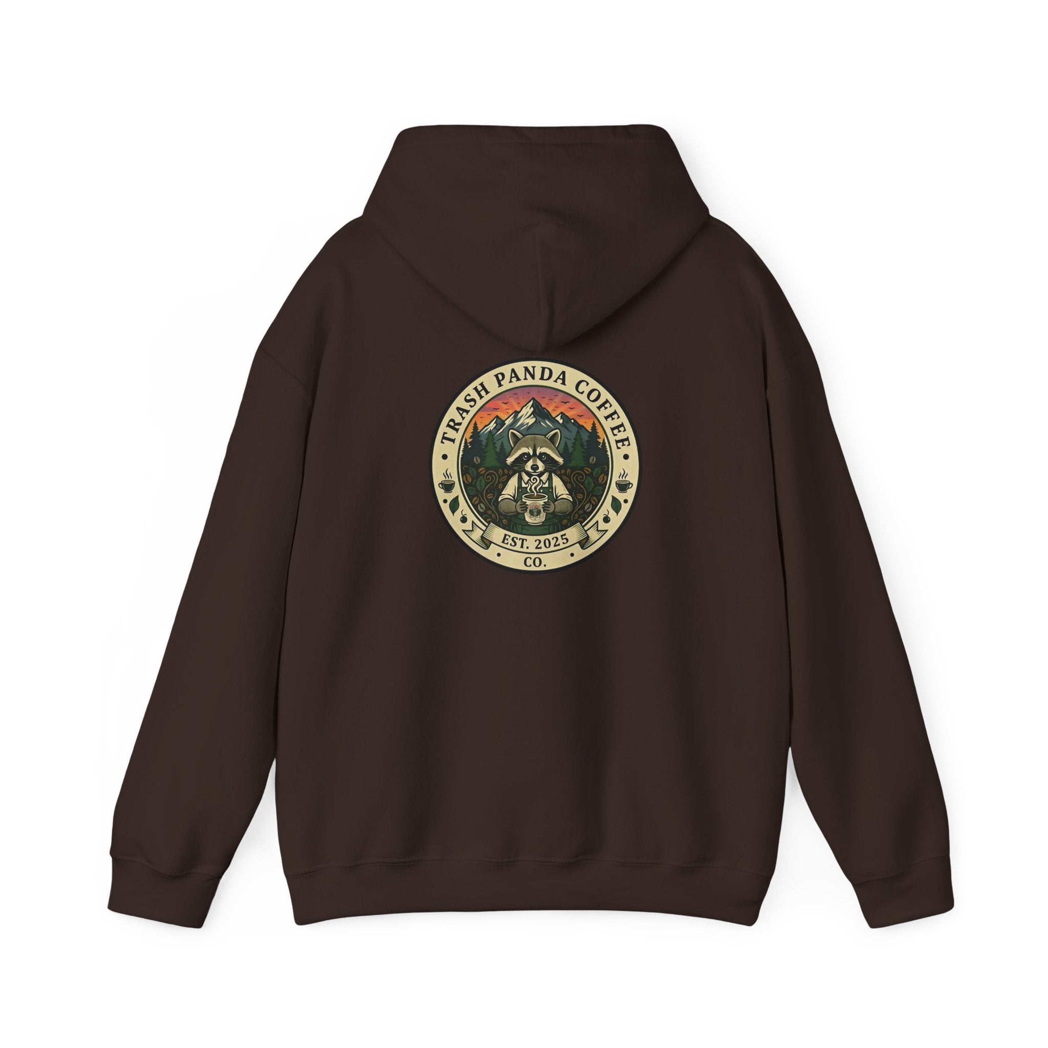 Trash Panda Coffee Hoodie - No Caffein Protesting Raccoons