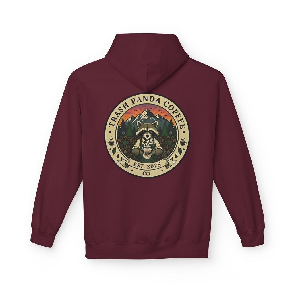 Trash Panda Coffee Logo Hoodie | Raccoon in space